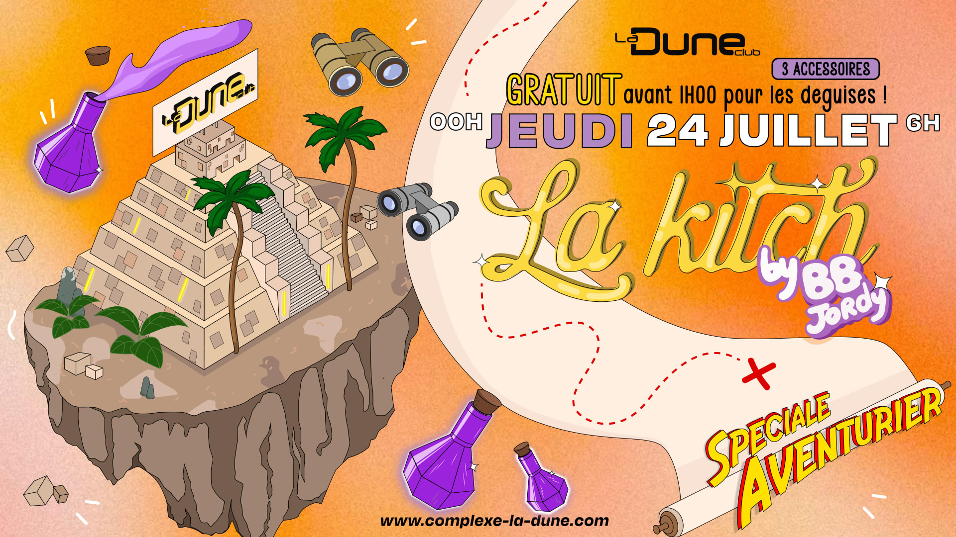 La Kitch Des Aventuriers - Jeudi 24 Juillet Cover