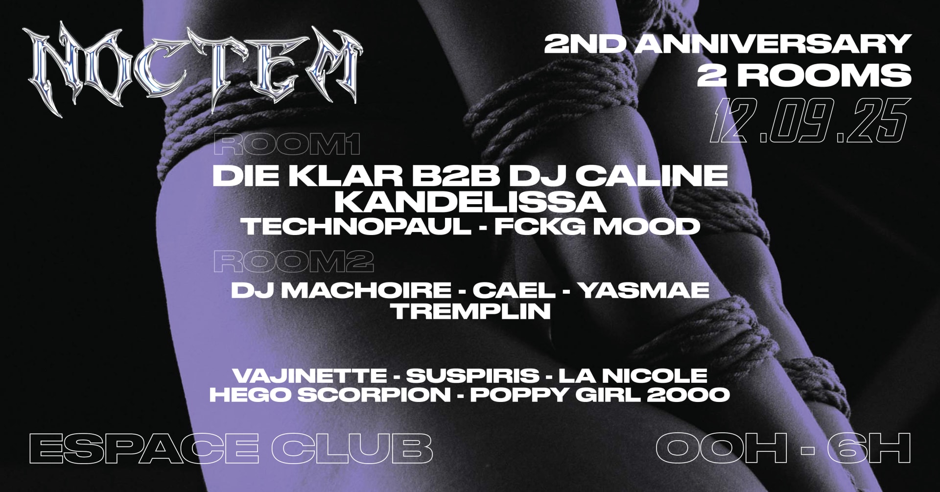 Noctem Anniversary W/ Die Klar B2b Dj Caline, Kandelissa... Cover
