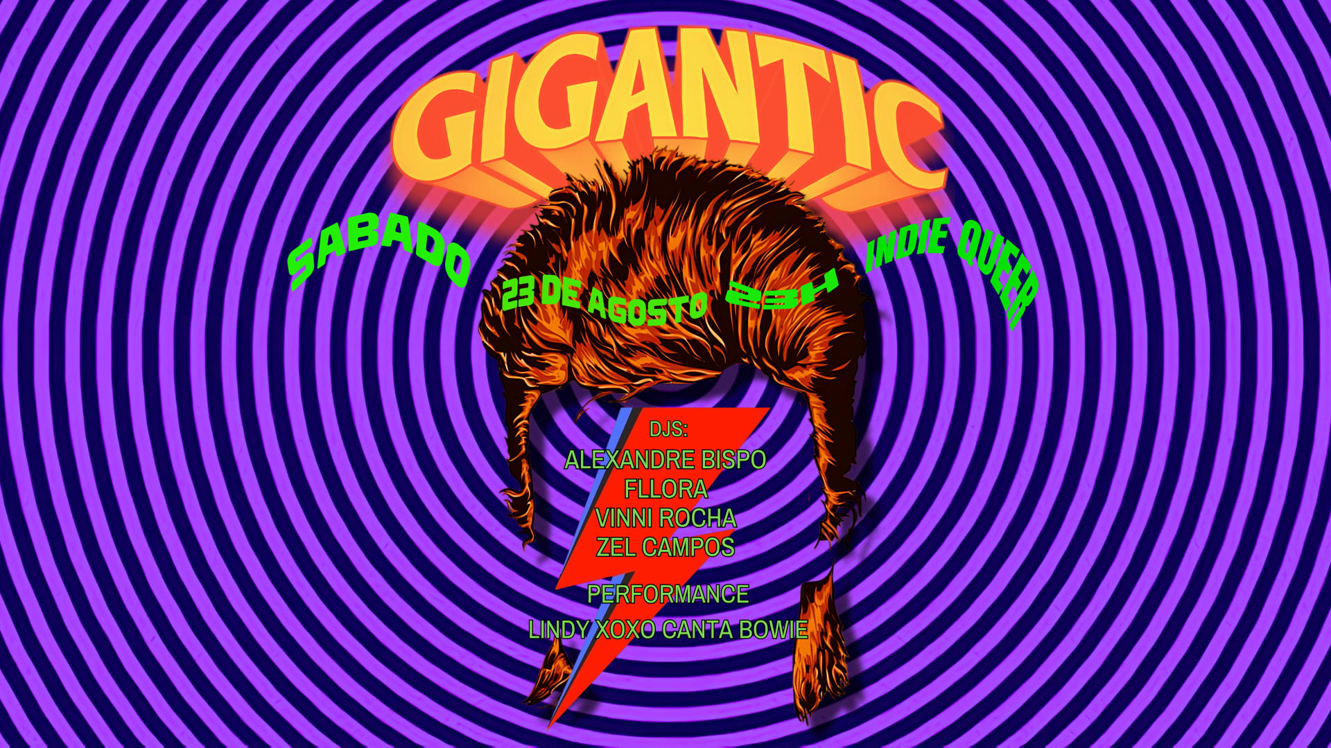 Gigantic No Estudio Lâmina Performance Bowie Cover