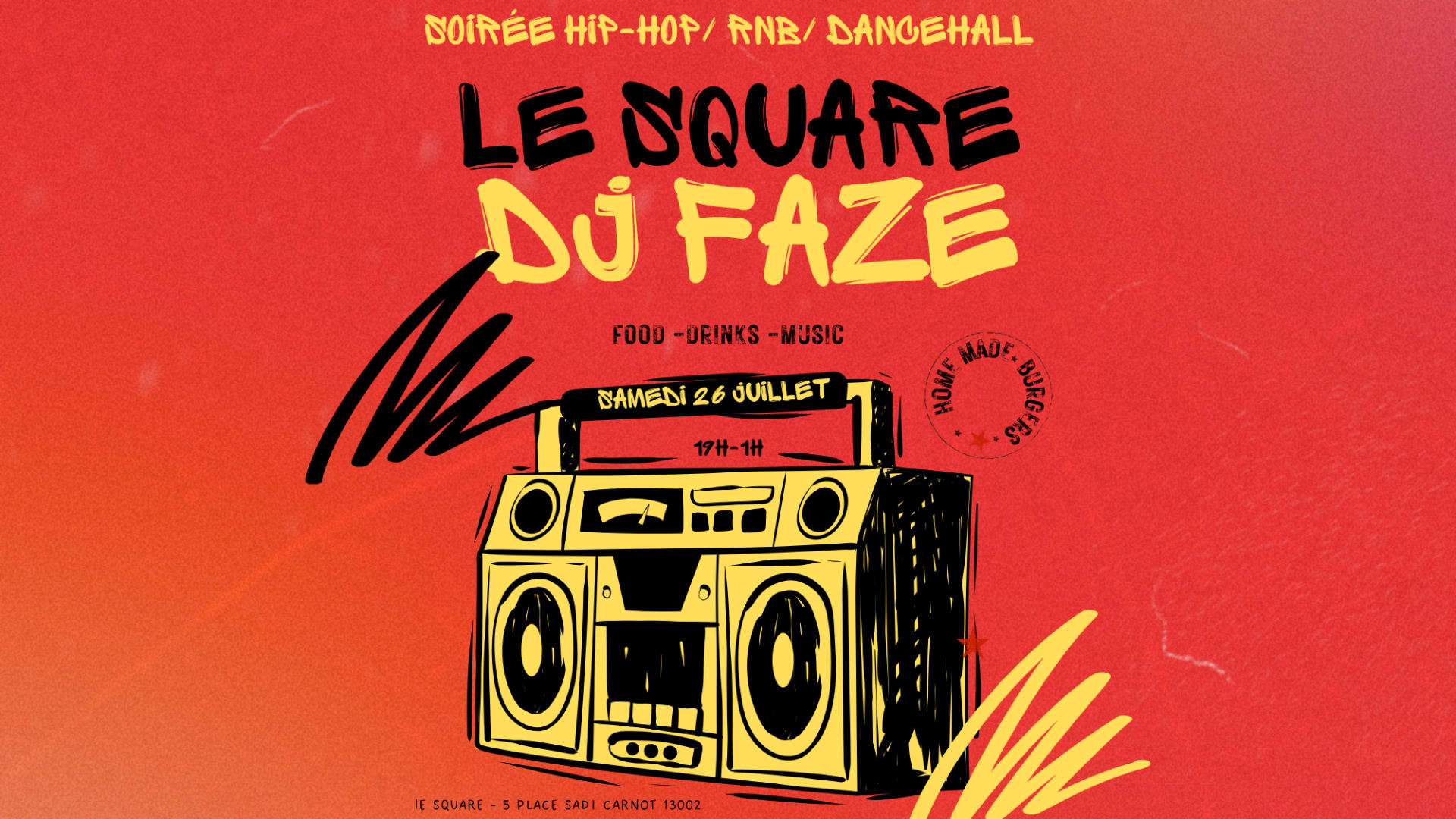 Soirée Hiphop/Rnb/Dancehall Dj Faze Cover