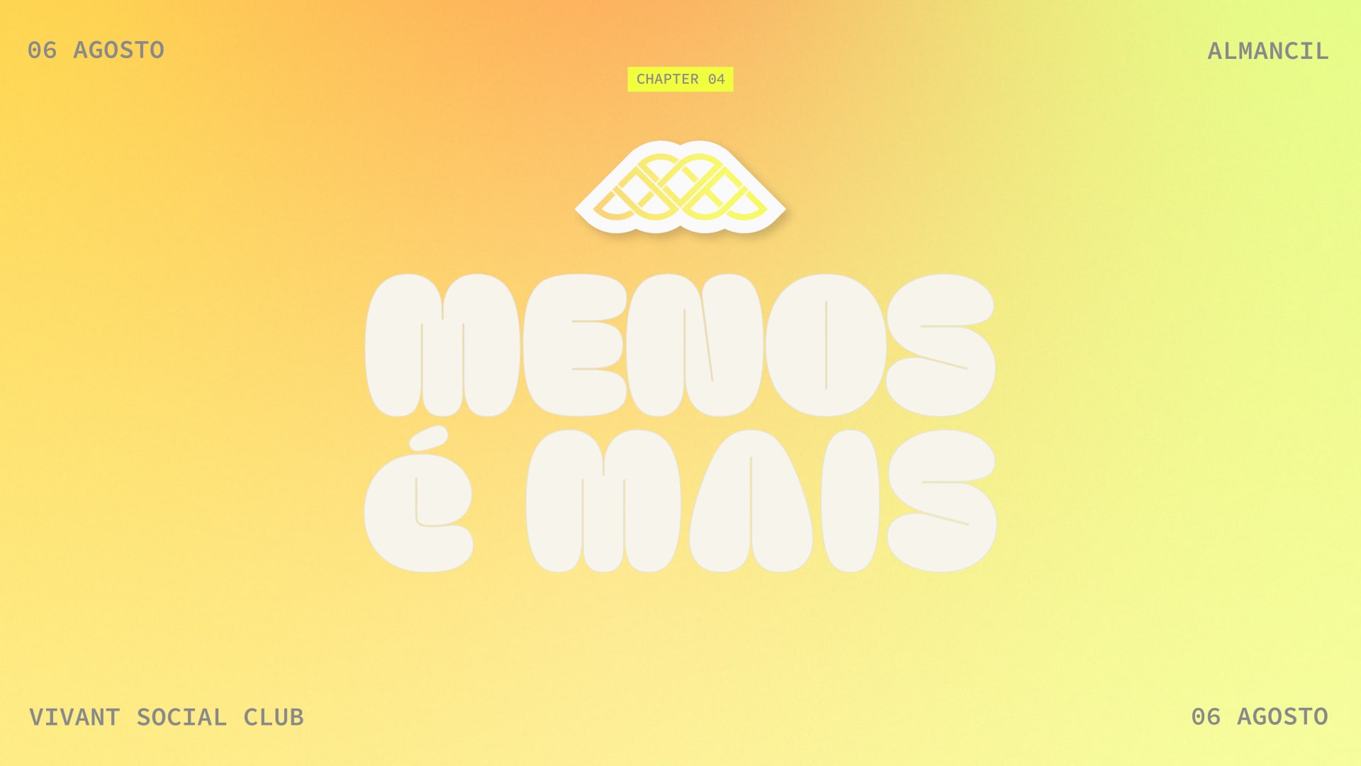 Menos É Mais - Chapter 4 Cover