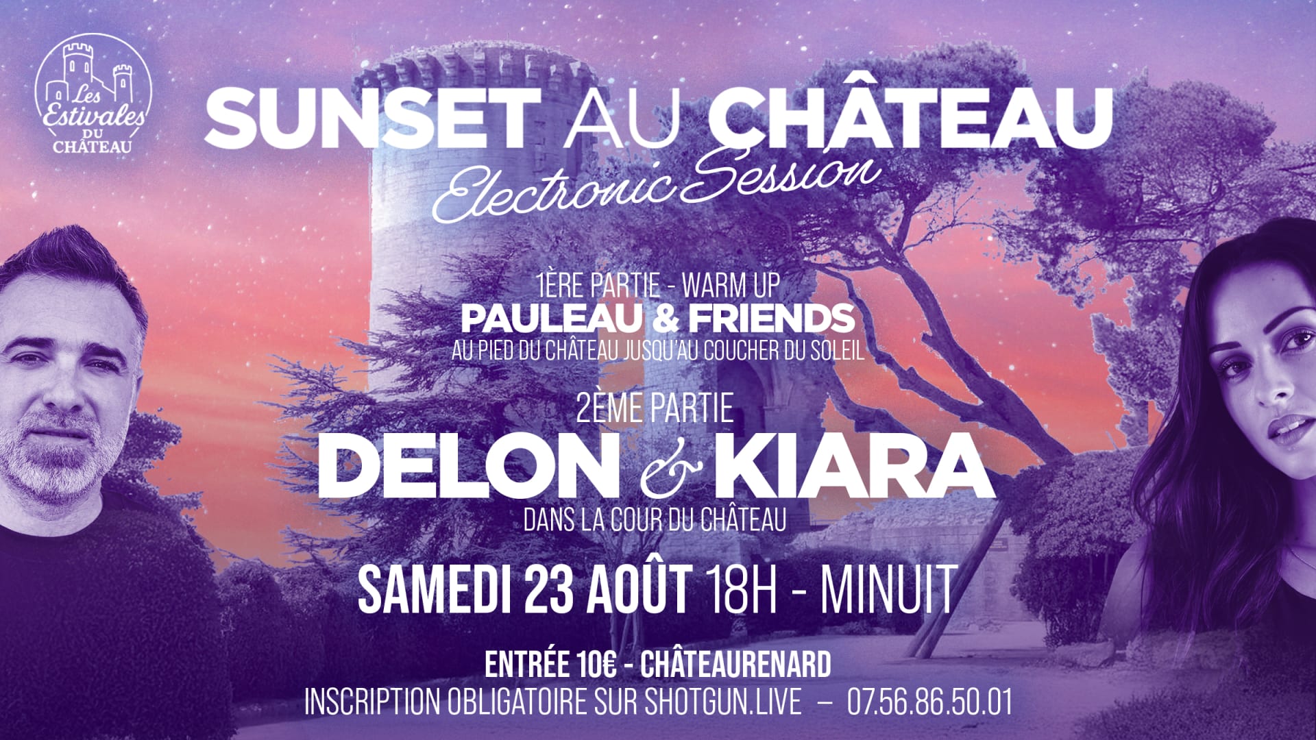Sunset Au Château X Delon & Kiara + Pauleau & Friends Cover