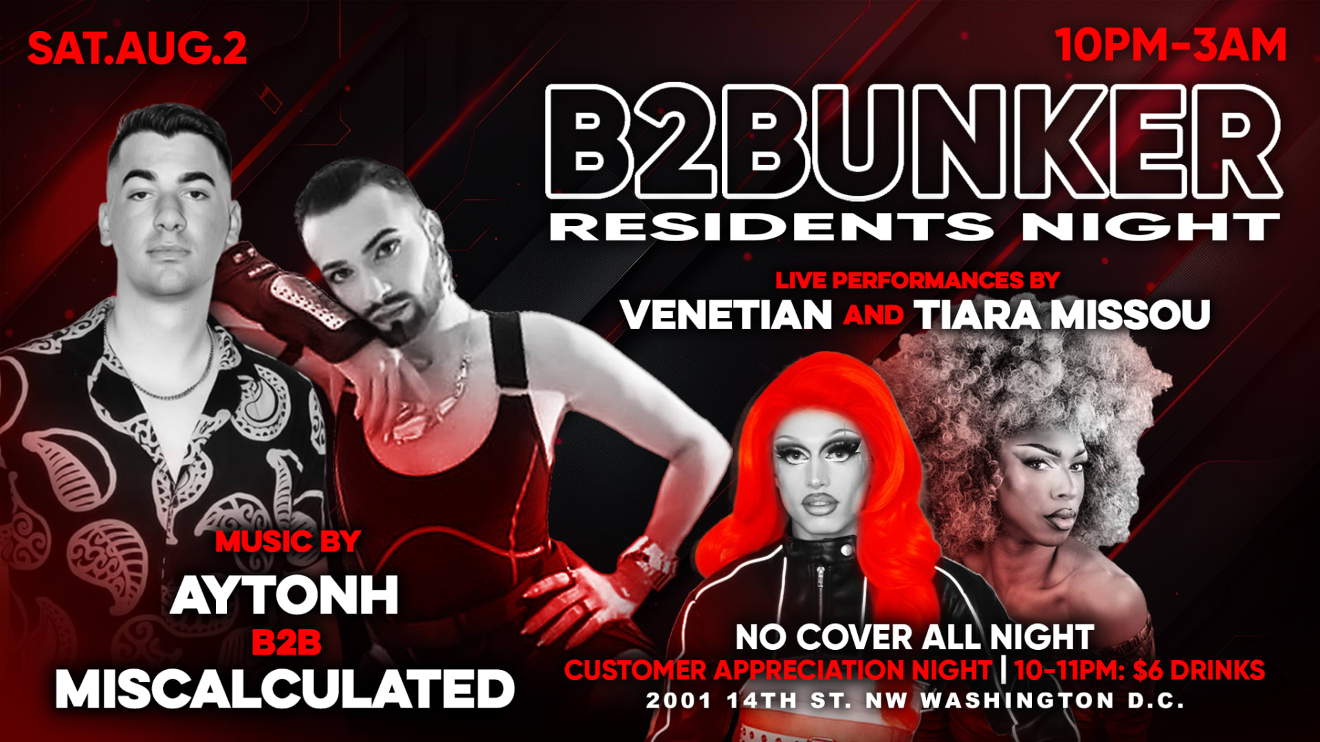 B2bunker: Residents Night With Aytonh B2b Miscalculated Cover