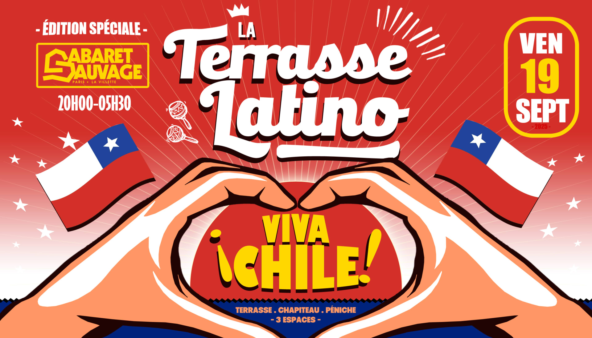 La Terrasse Latino Du Cabaret Sauvage ¡ Édition Viva Chile! Cover