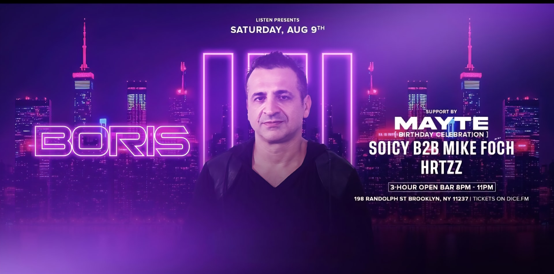 Boris Saturday Night Party The Factory X Listen Cover