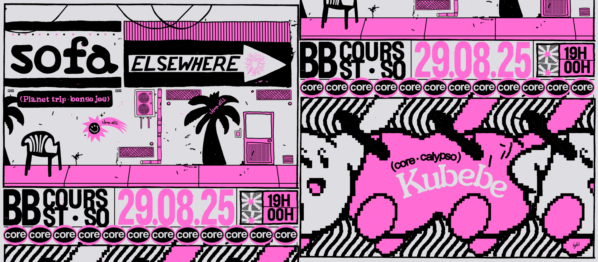Core Night #3 · Sofa Elsewhere + Kubebe Cover