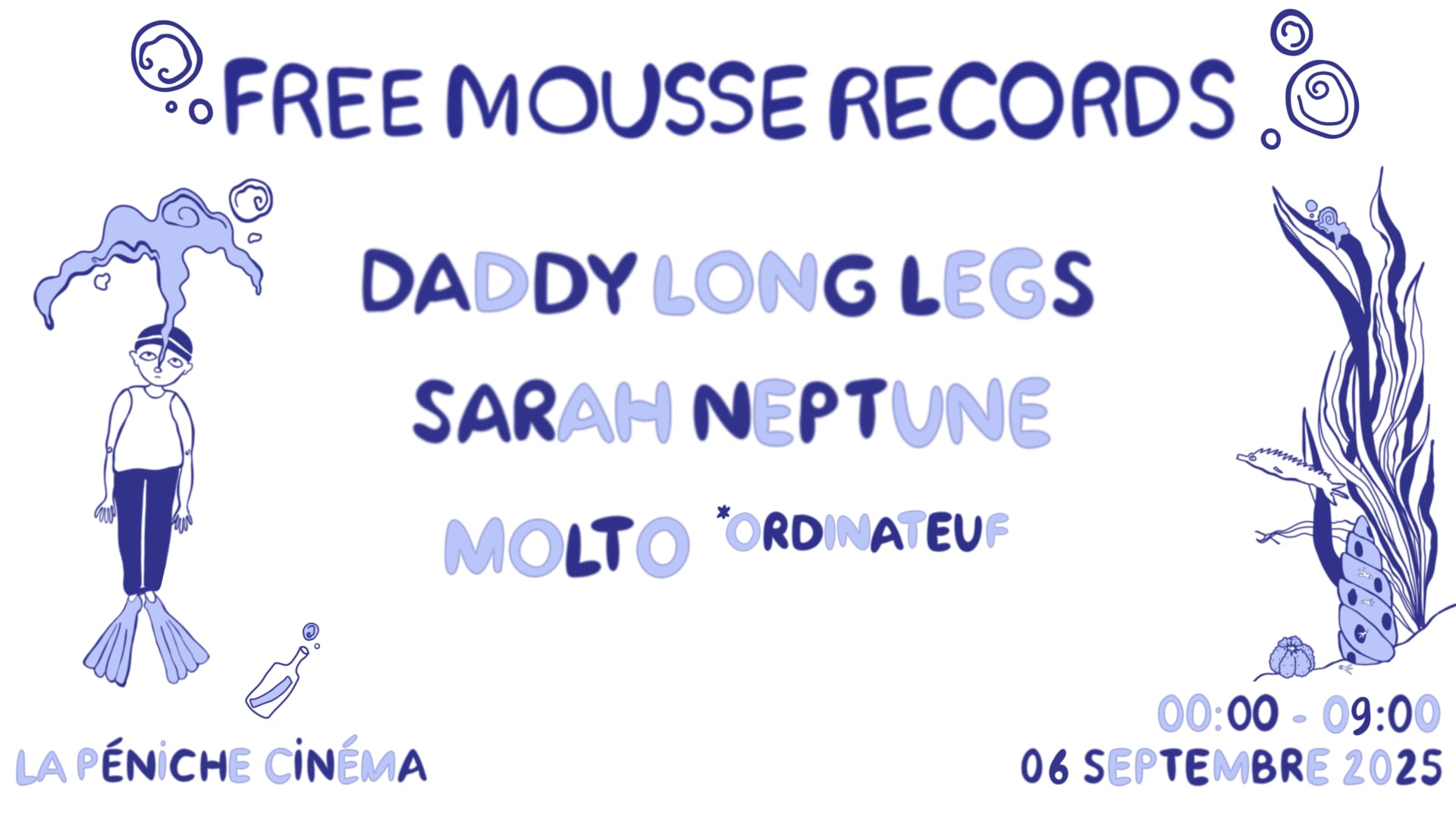 Free Mousse W/ Molto, Sarah Neptune & Daddy Long Legs Cover