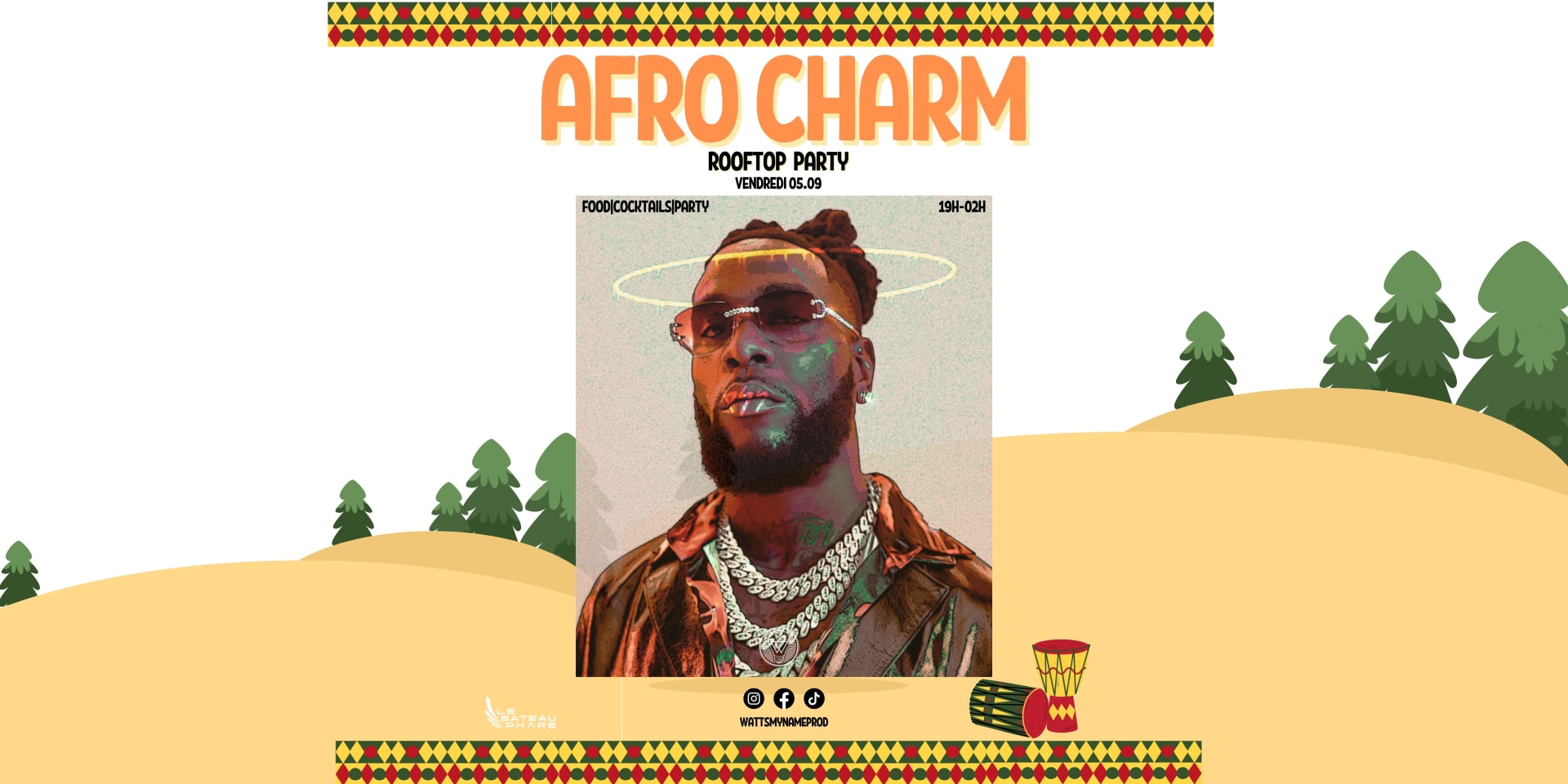 Afro Charm // Rooftop Party Cover