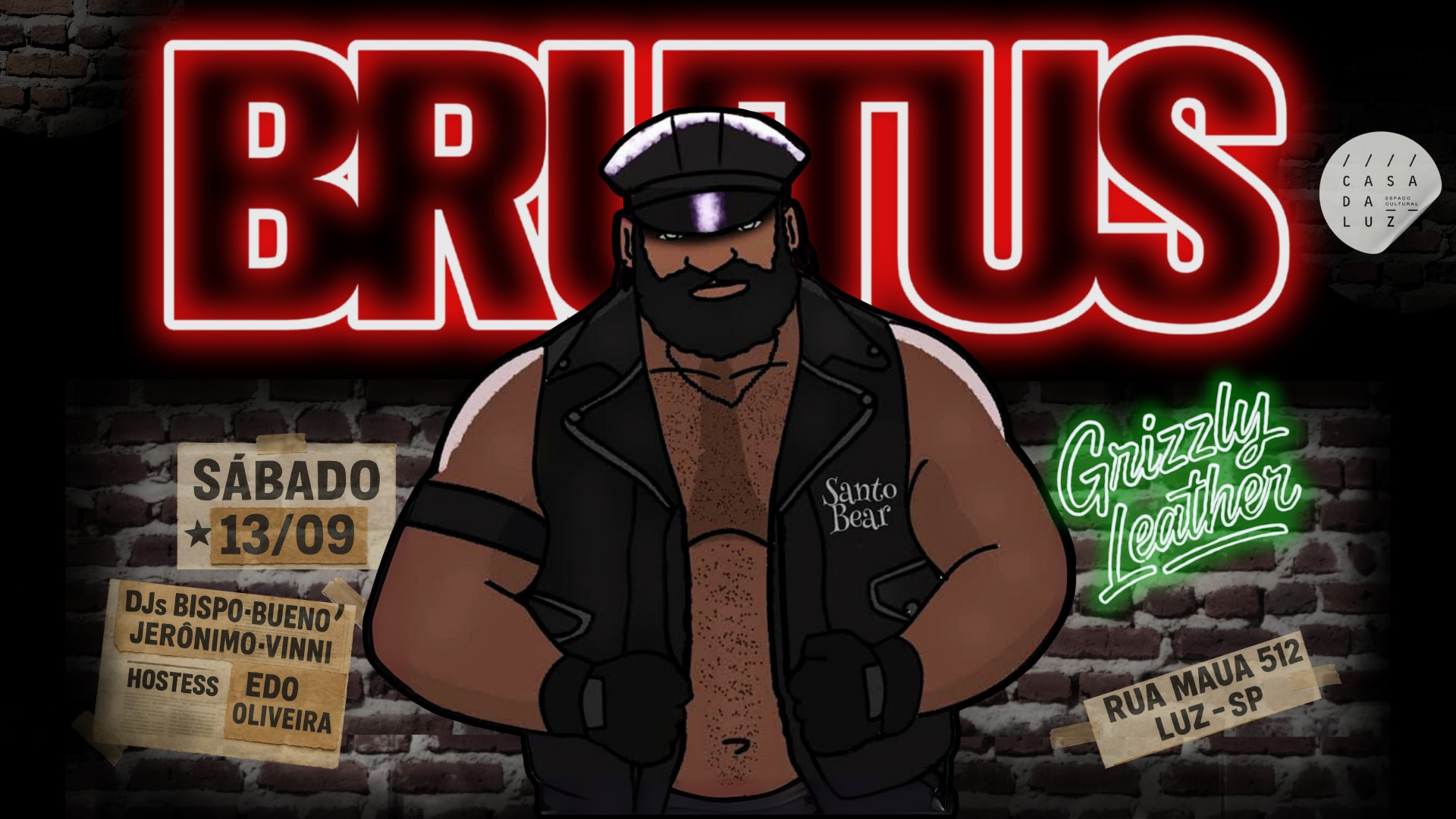Brutus Grizzly Leather Cover