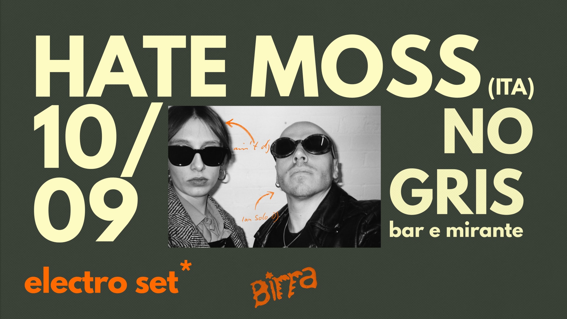 Hate Moss (Ita) Electro Set No Gris Cover