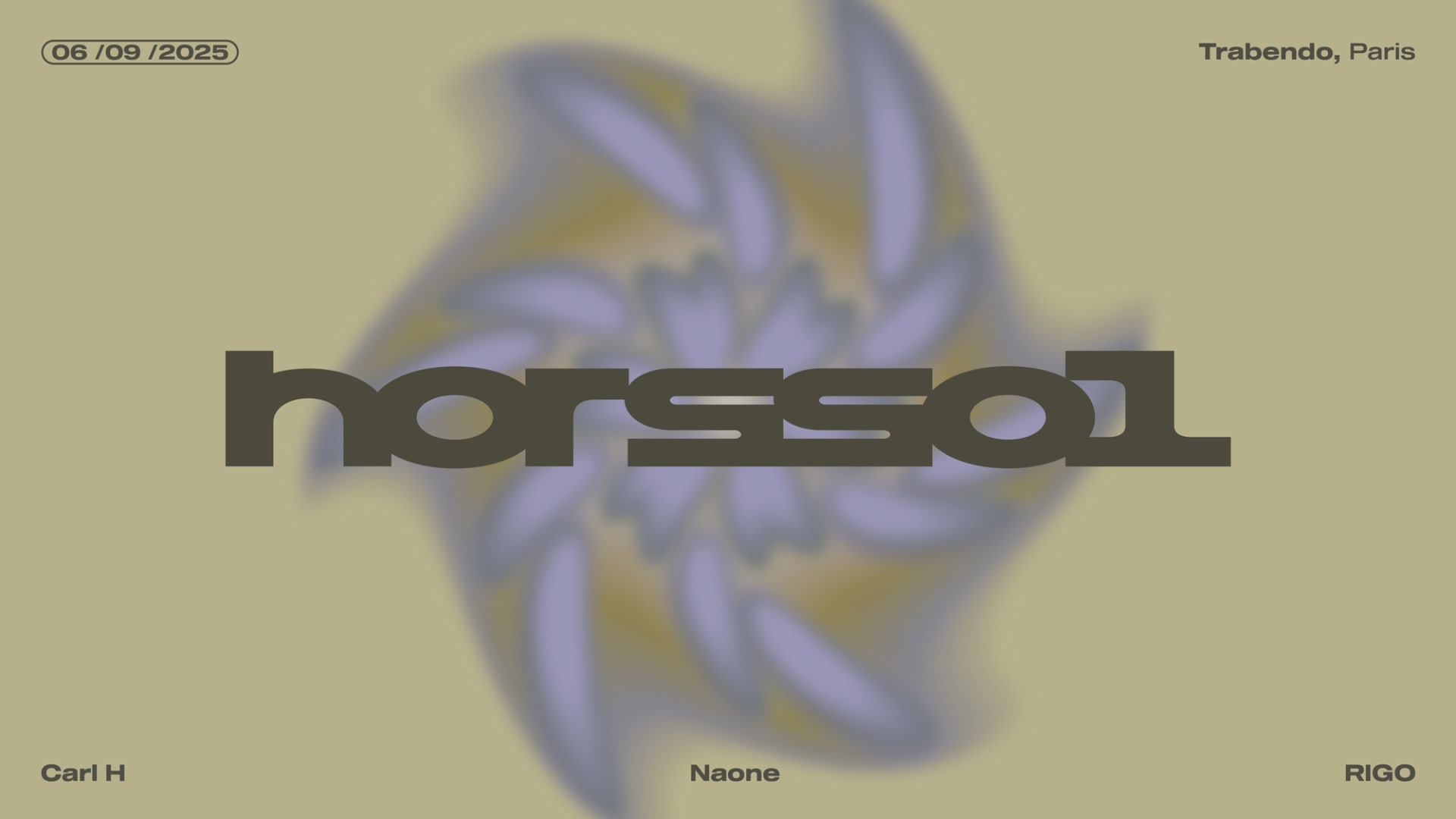 Hors-Sol X Trabendo — Carl H + Naone + Rigo Cover