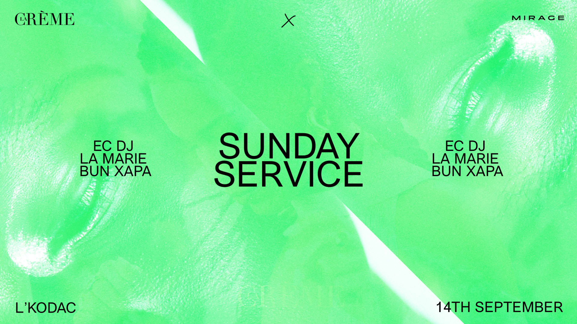 La Crème X Mirage // Sunday Service 14th September Cover