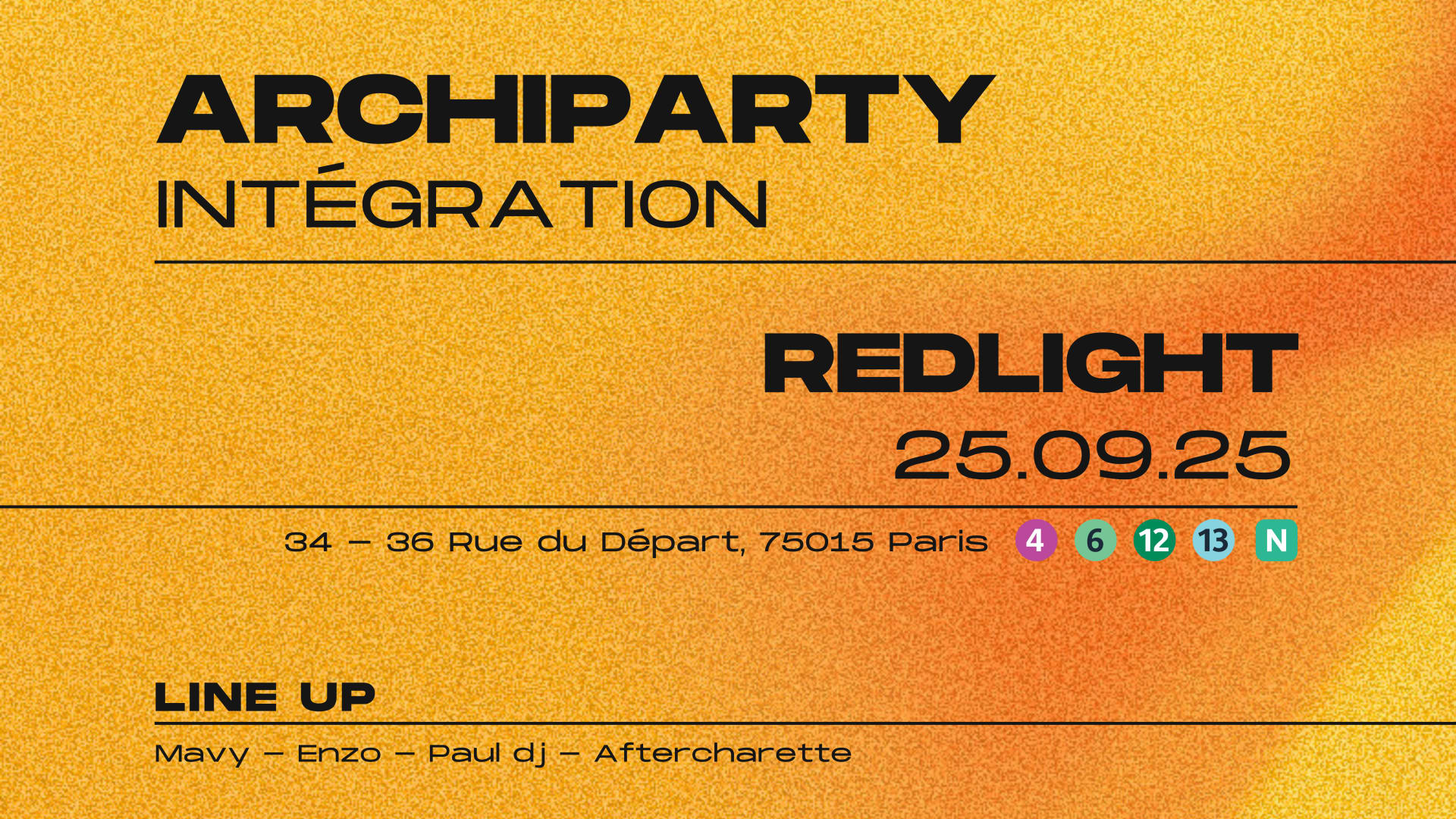 Archipharty | Intégration @Redlight Cover
