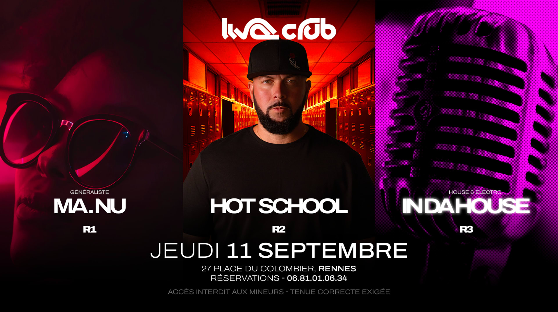 Hot School (R2) + Ma.Nu (R1) + In Da House (R3) Cover
