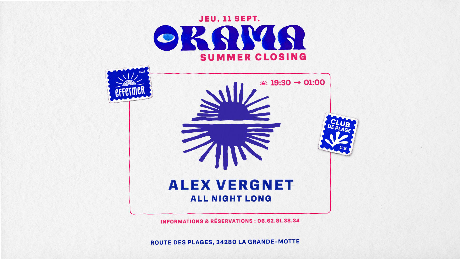 Orama - Club De Plage : Closing Cover