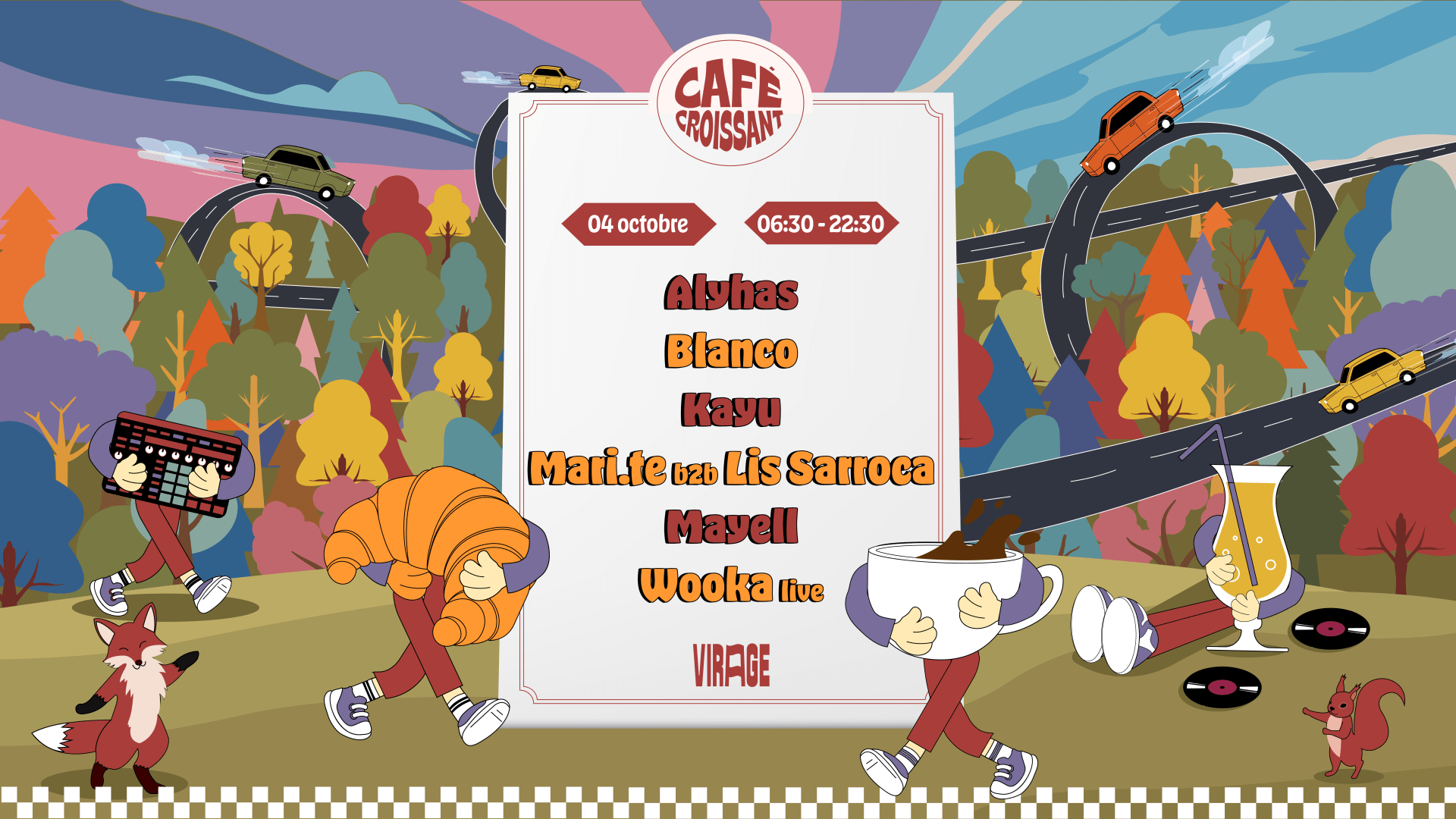 Café Croissant:  Mari.Te, Lis Sarroca, Mayell Open Air Cover