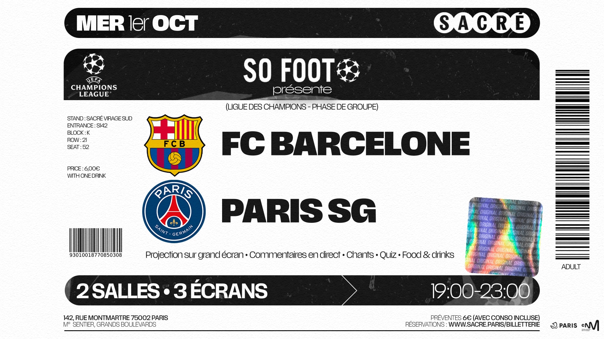 Foot Présente : Barcelona - Psg Cover