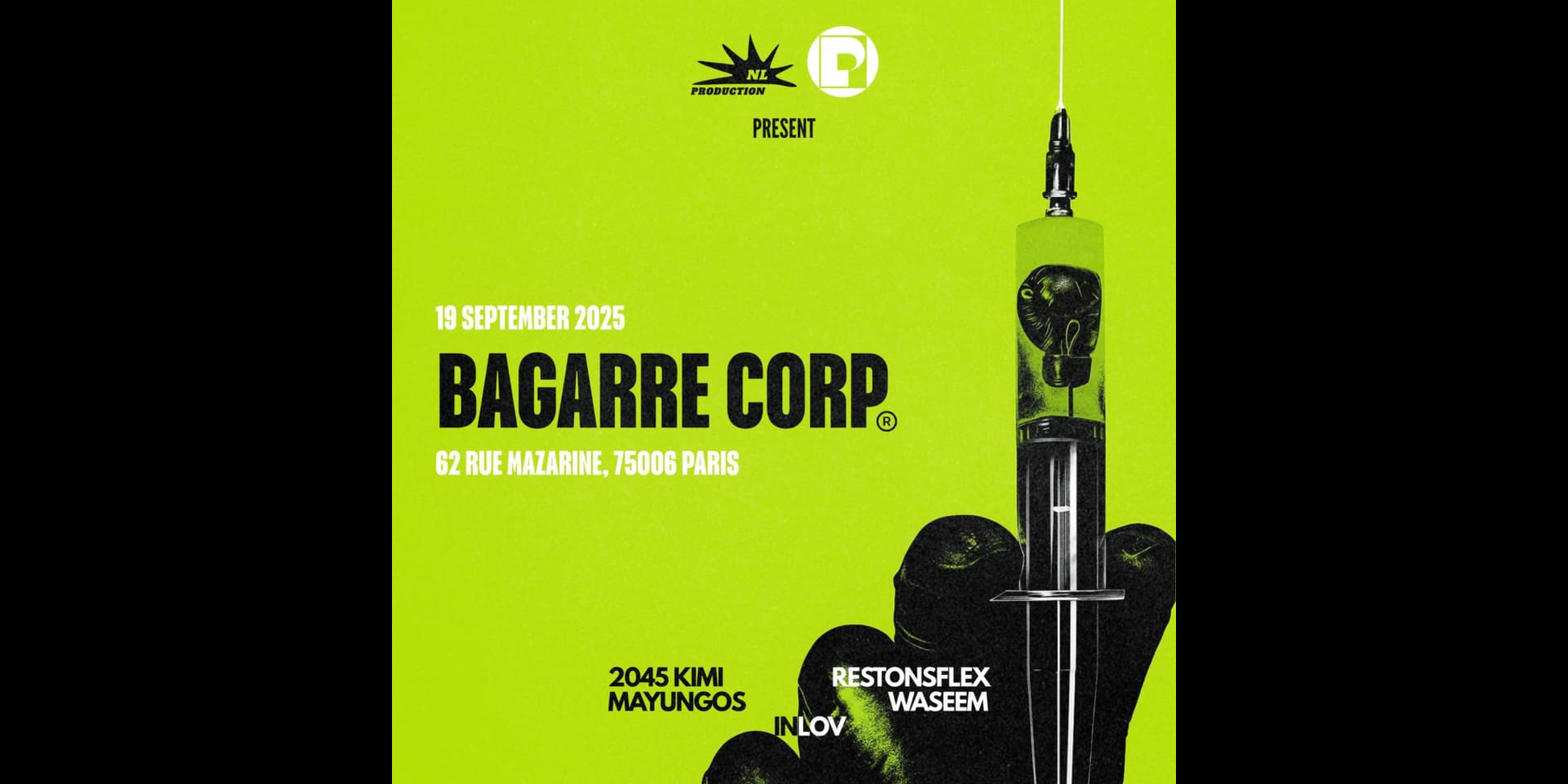 Bagarre Corp. 2045kimi, Waseem, Restonsflex, Mayungos, Inlov Cover