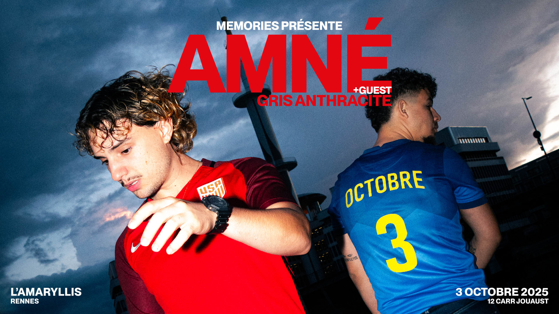 Mémories Présente : Amné Et Gris Anthracite Cover