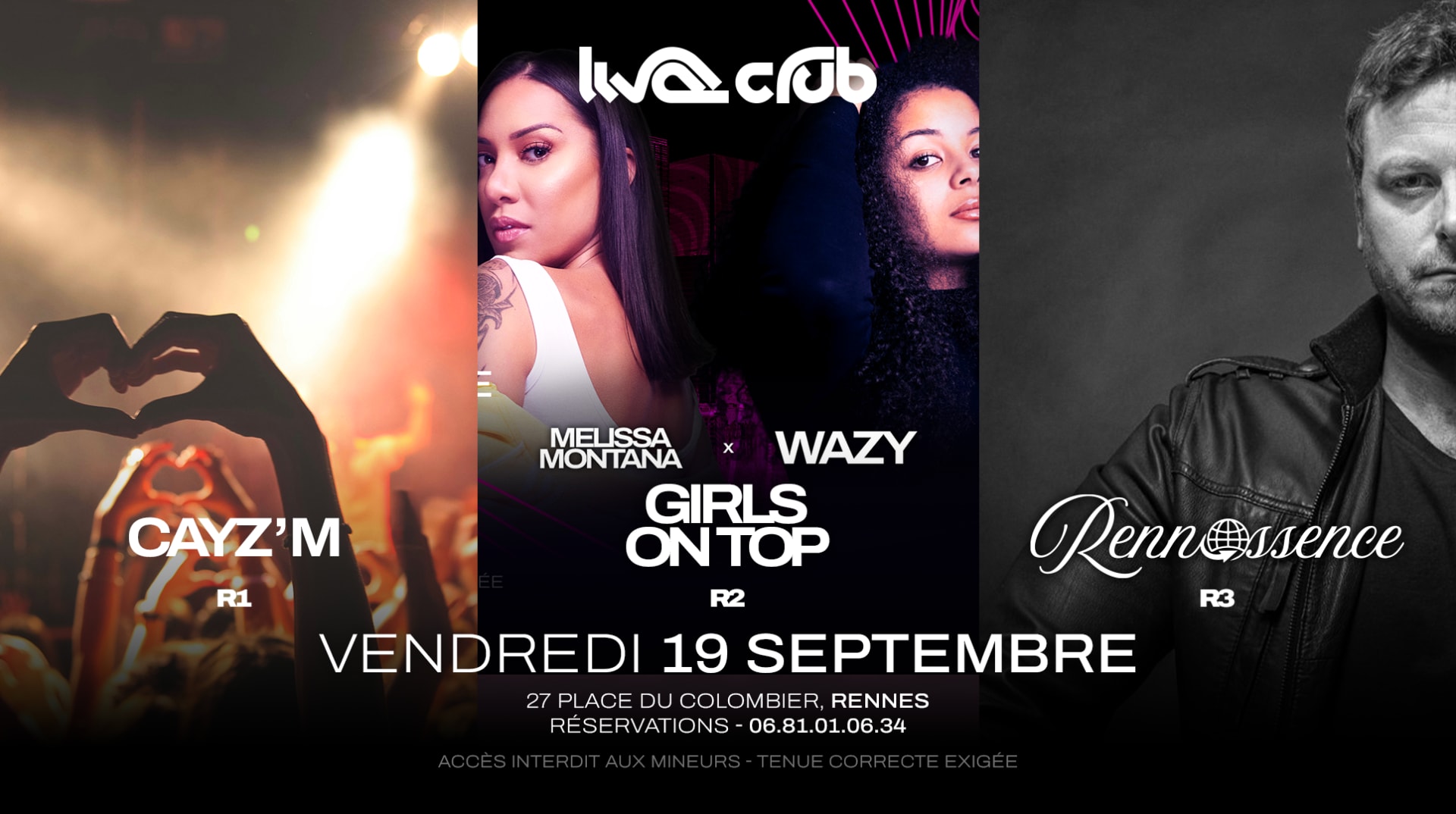 Girls On Top (R2) + Cayz'm (R1) + Rennaissence (R3) Cover