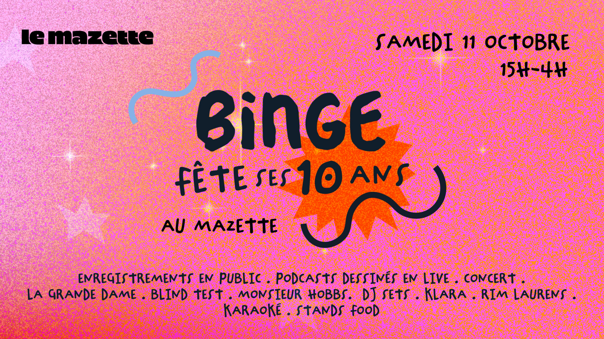 Binge Audio Fête Ses 10 Ans ! Cover