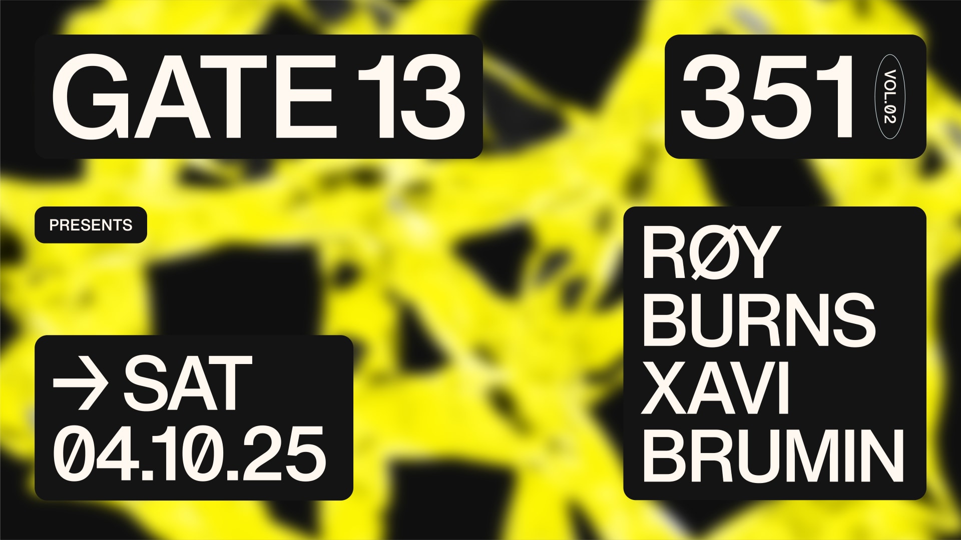 Gate13 Presents: 351 | Free Entry Cover