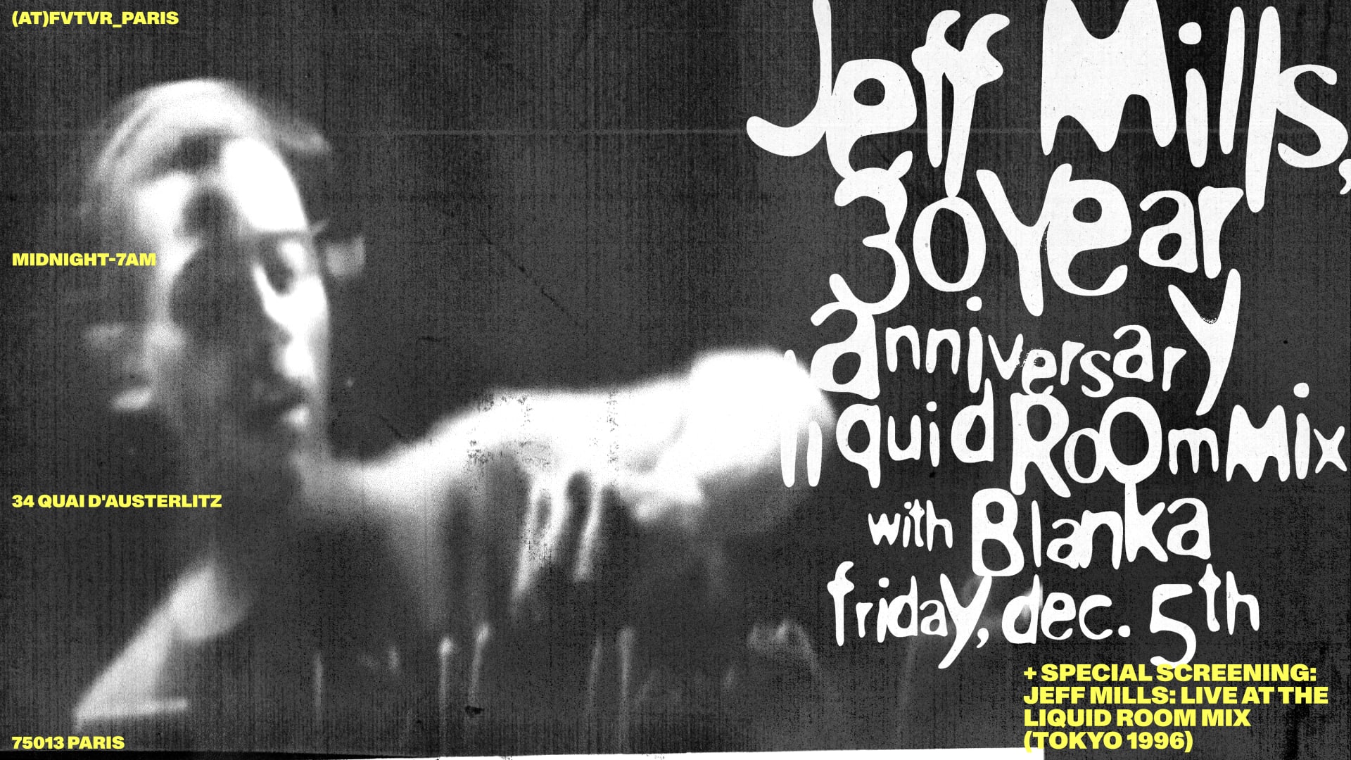 Jeff Mills, Blanka: 30 Year Anniversary Liquid Room MIX Cover