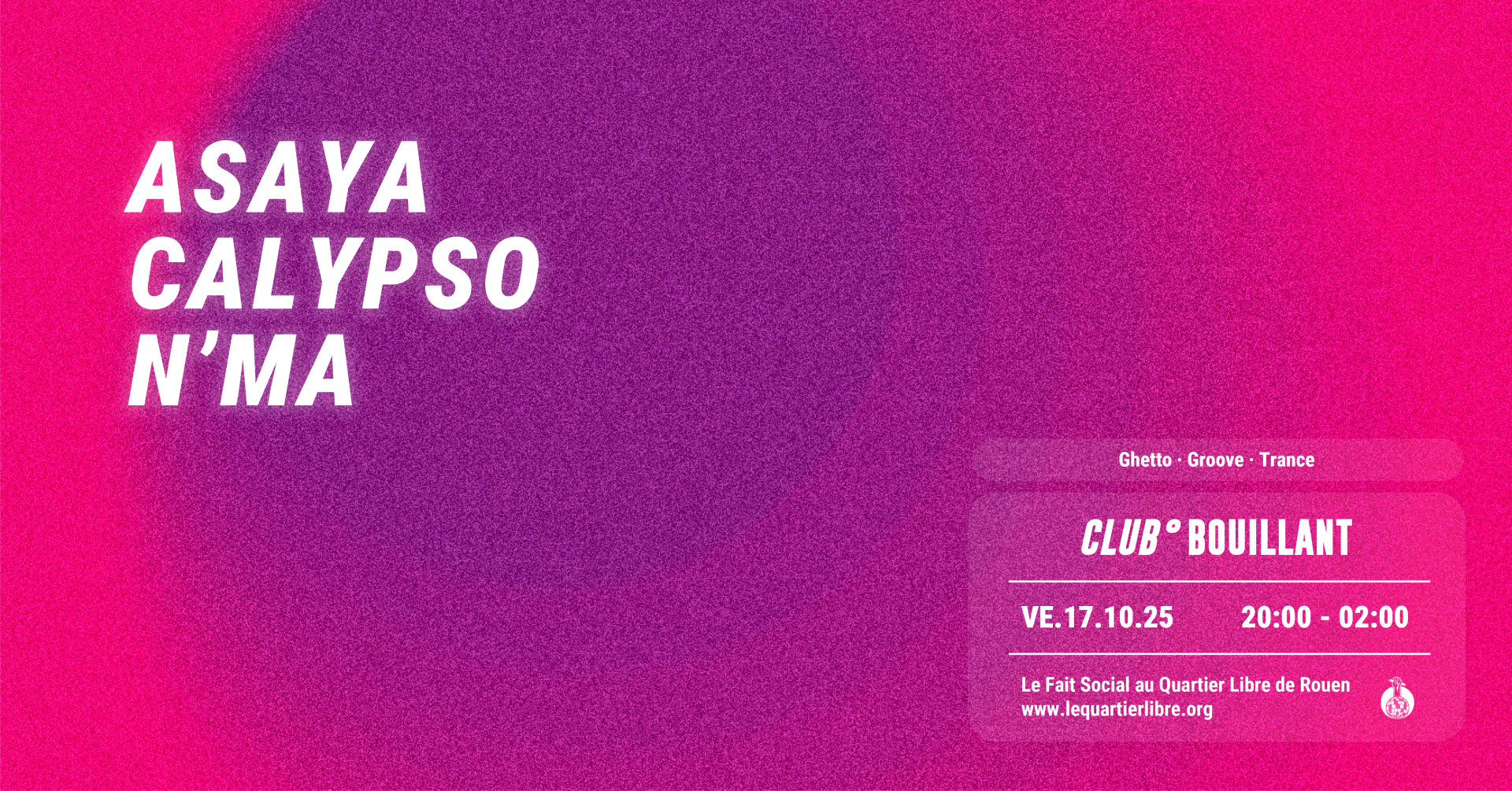 Club Bouillant - Asaya · Calypso · N'ma Cover