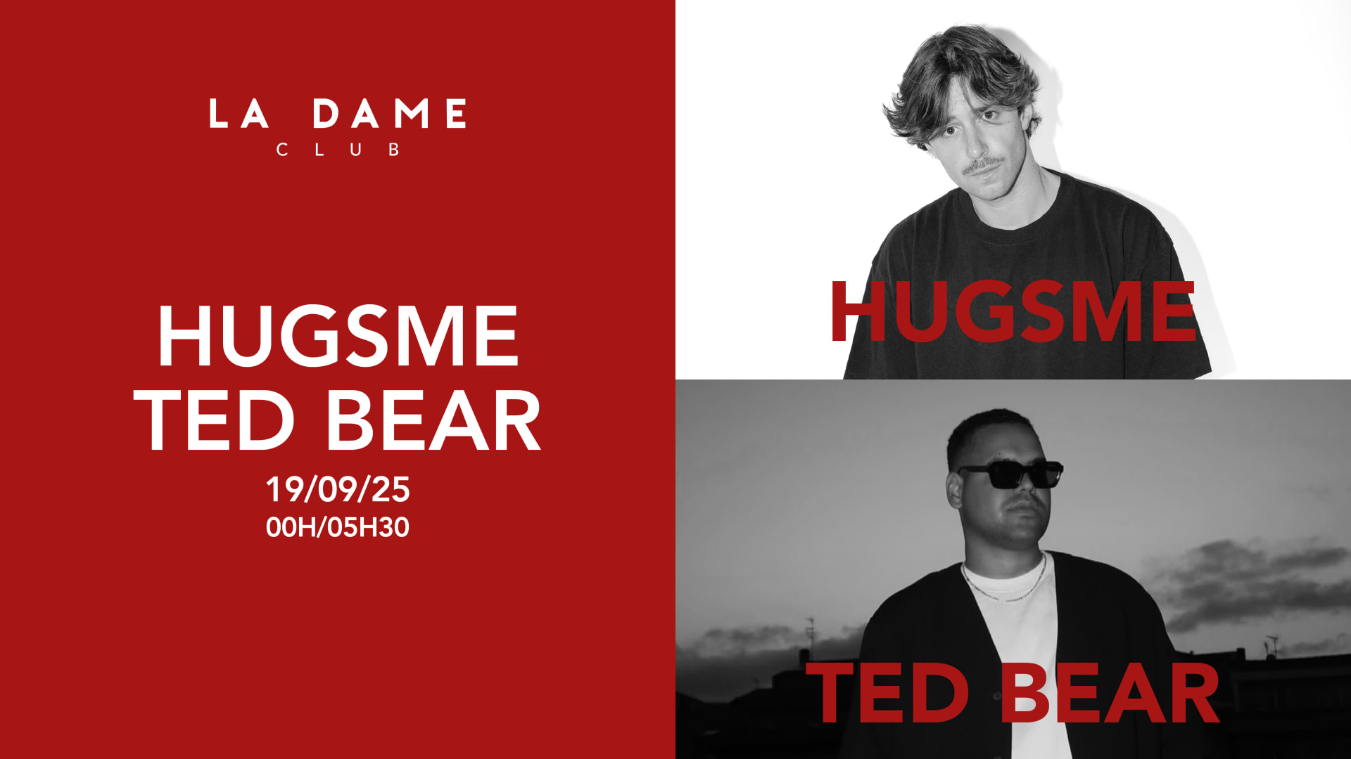 La Dame // Ven 19 Septembre // Hugsme - Ted Bear Cover