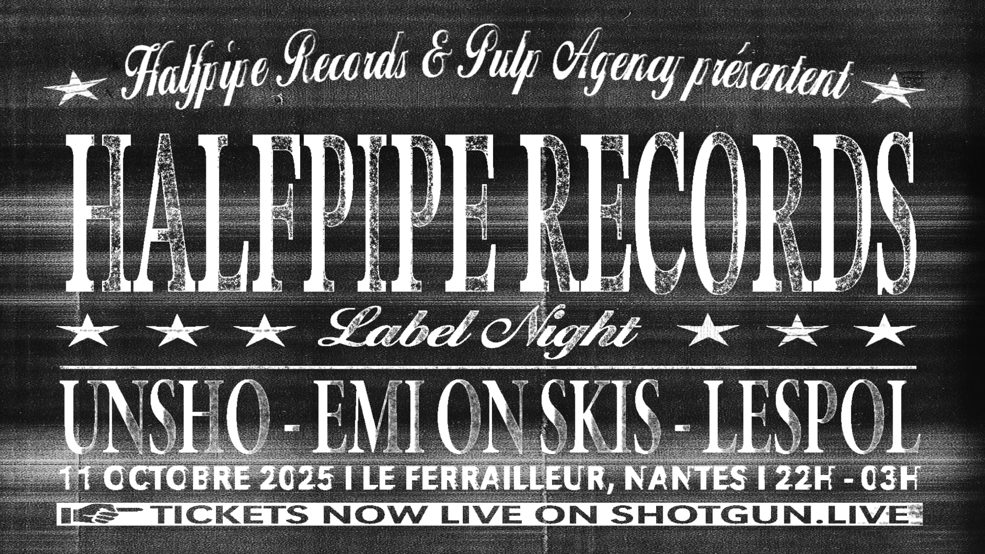 Halfpipe Records Label Night: Unsho, Lespol, Emi On Skis Cover