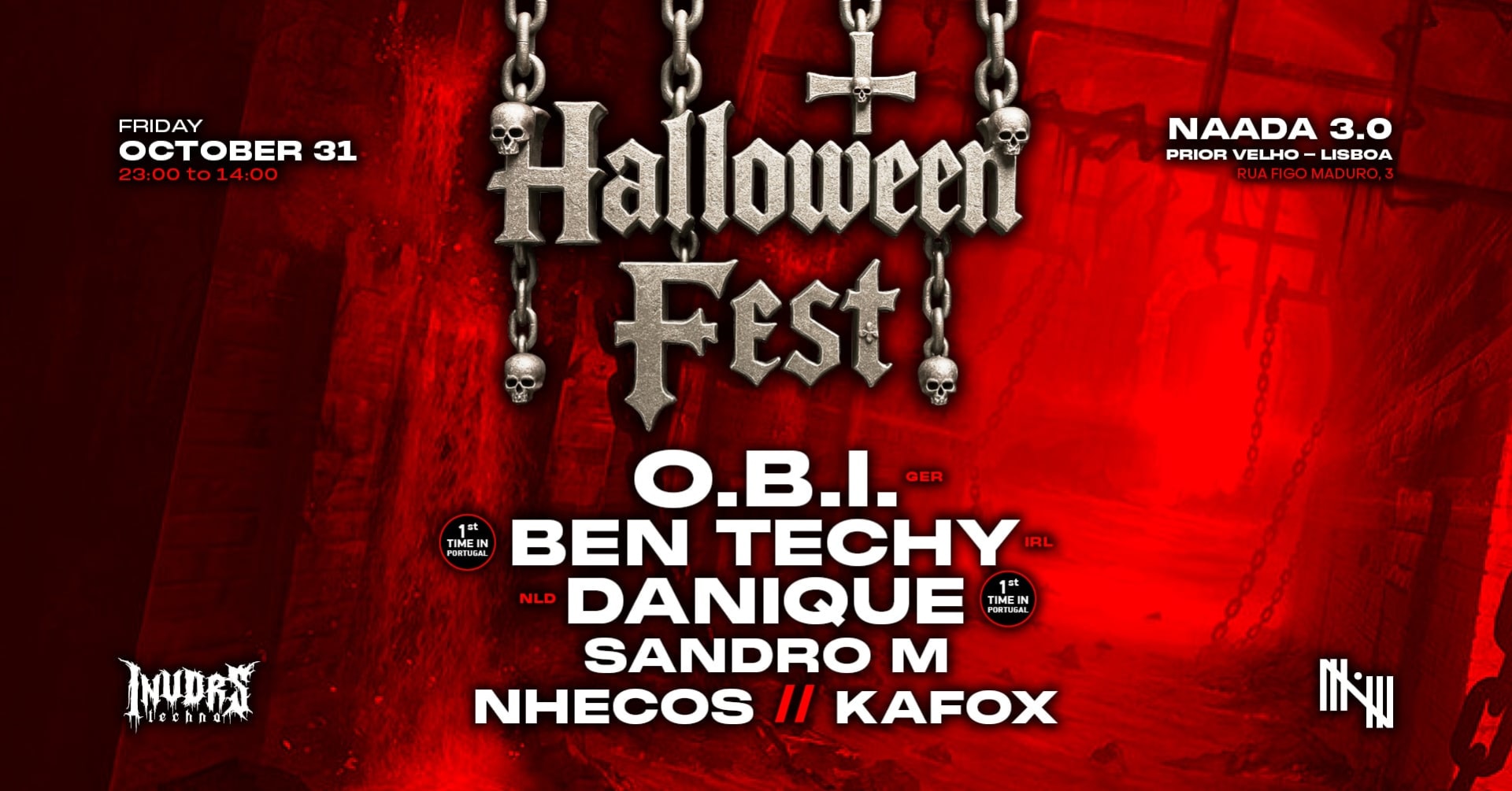 Halloween Fest 2025 With O.B.I, Ben Techy & Danique Cover