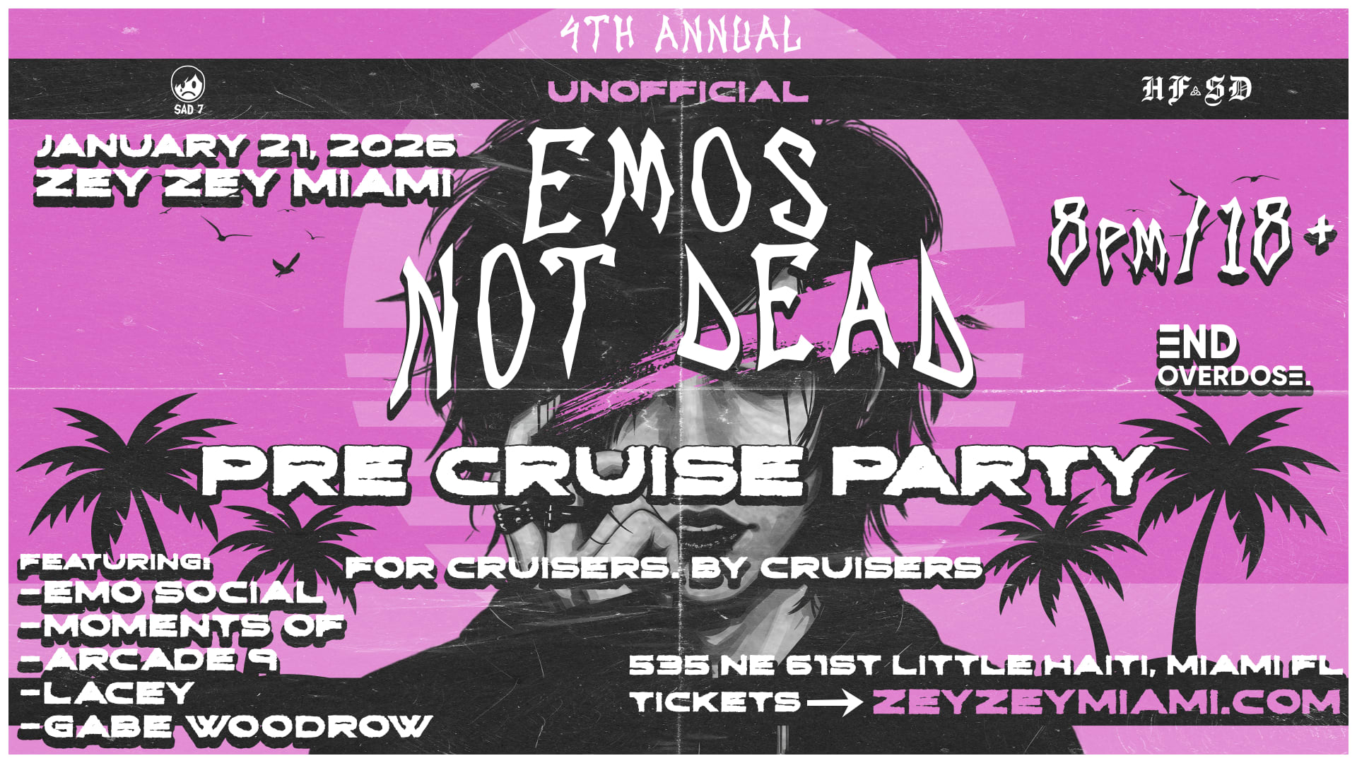 The Unofficial E.N.D Cruise Pre-Party Cover