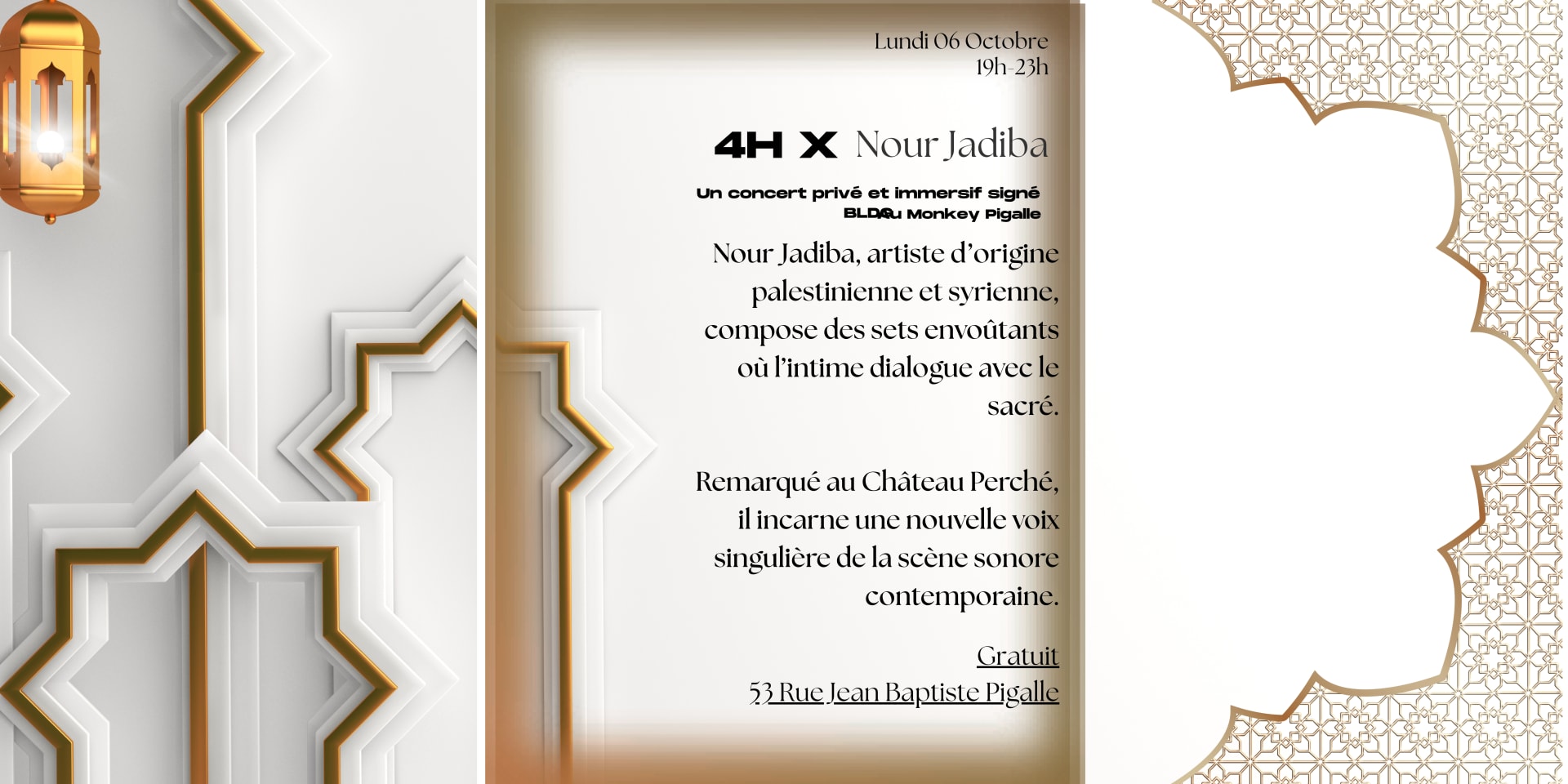 4h X Nour Jadiba : Concert Privé Et Intimiste Signé Bldg Cover