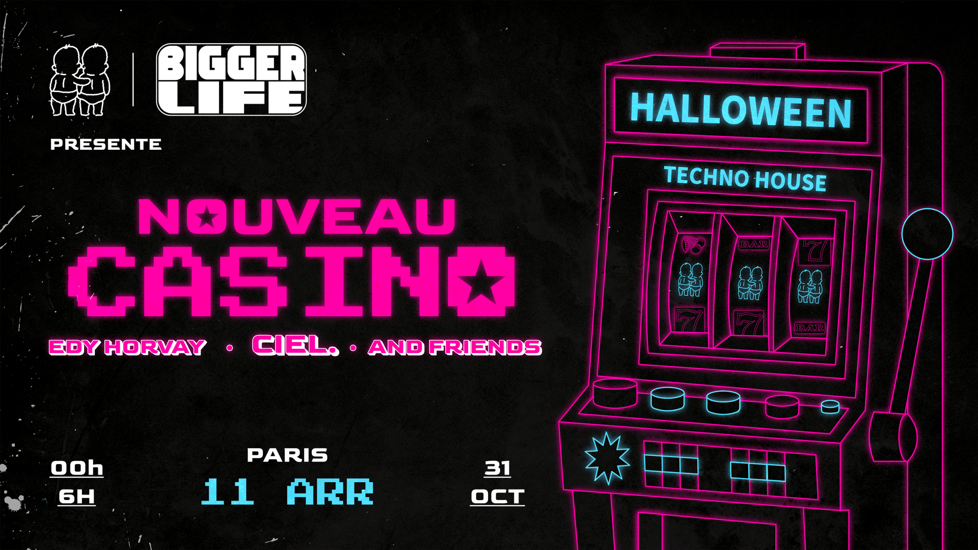 Halloween Edition : Ménagère X Bigger Life @Nouveau Casino Cover