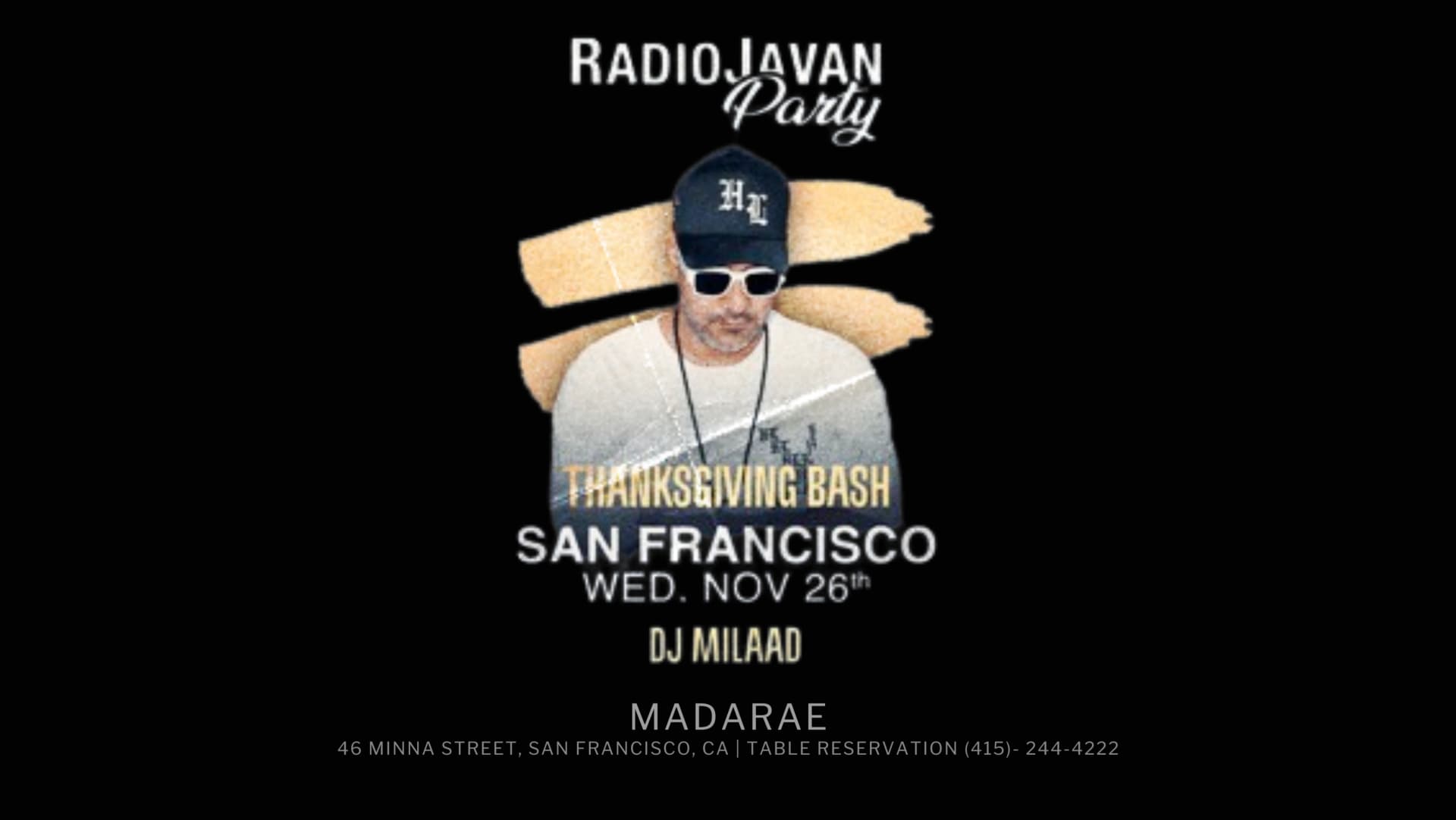 Radio Javan: Thanksgiving Bash With Dj Milaad Cover