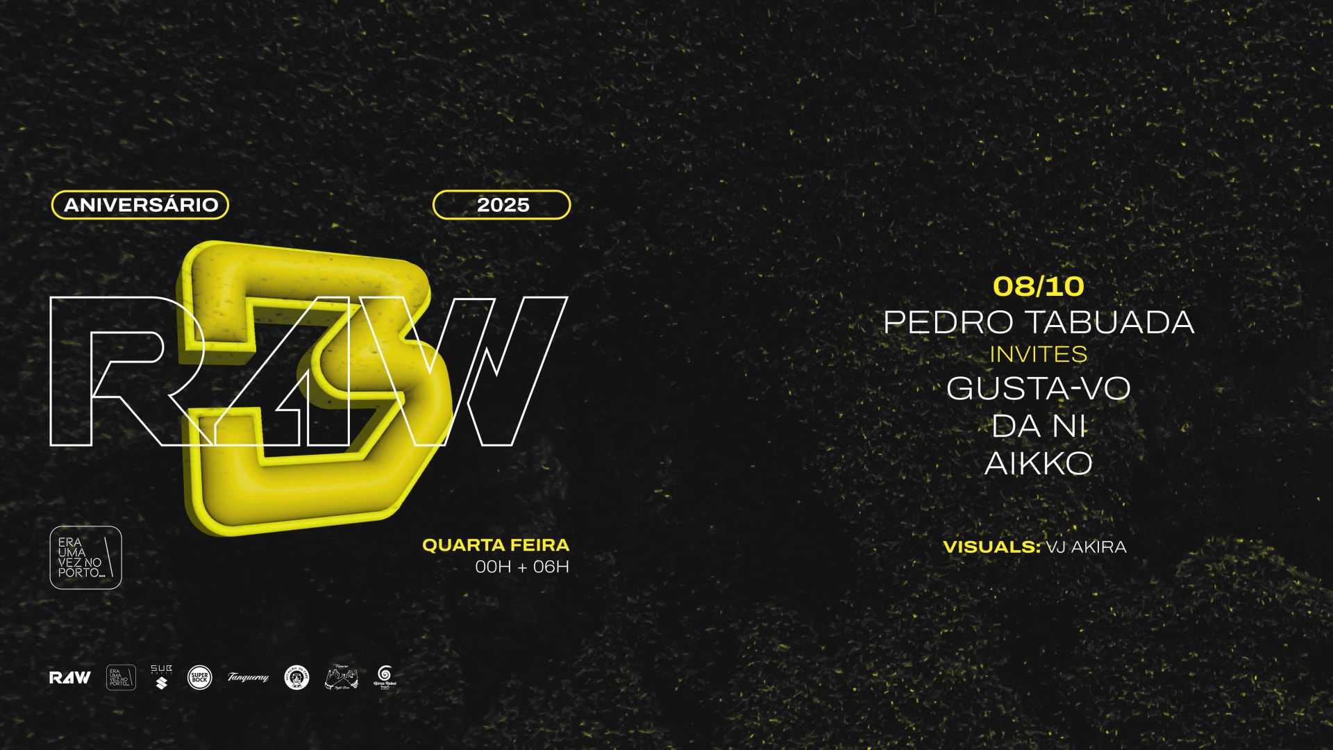 3 Niver R4w Pedro Tabuada Invites Gusta-Vo, Da Ni & Aikko Cover