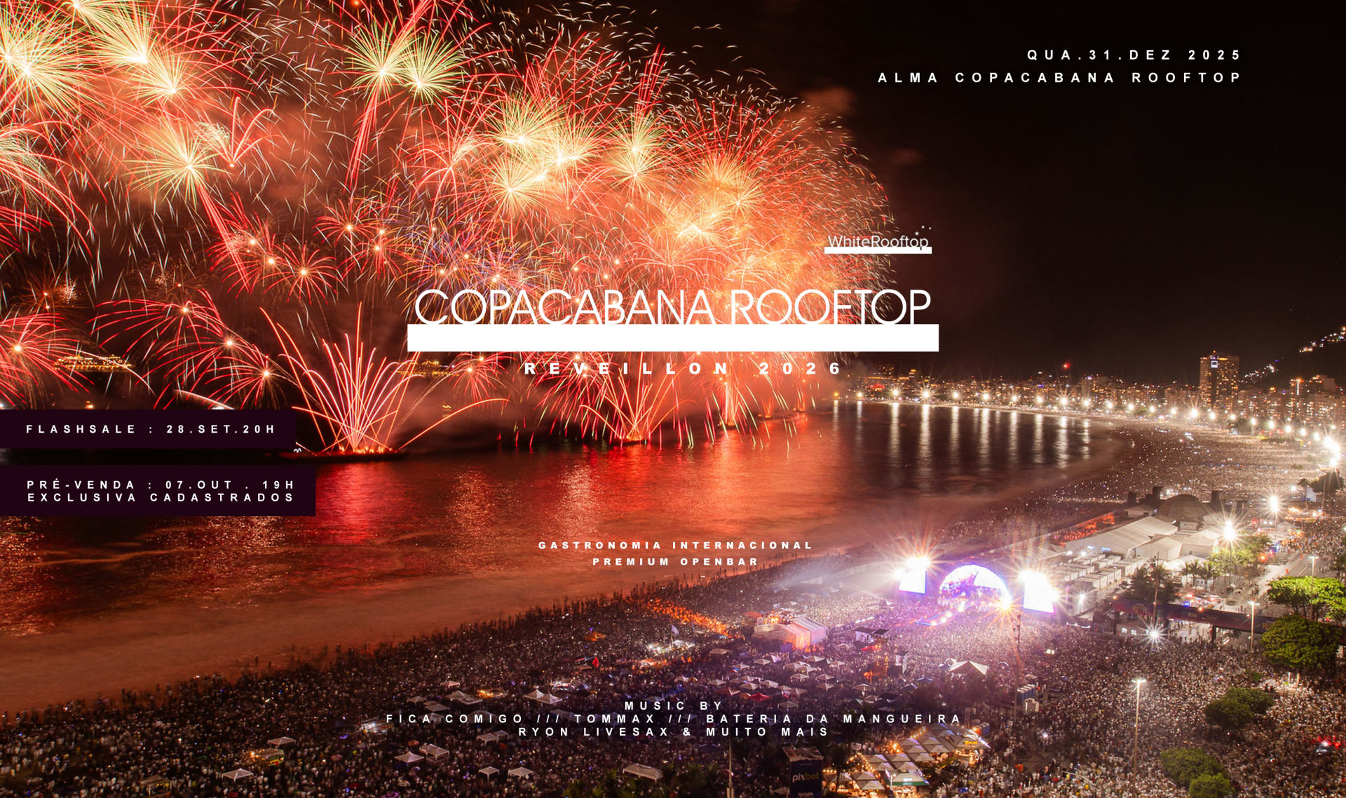 Copacabana Rooftop Reveillon 2026 By White Rooftop Cover