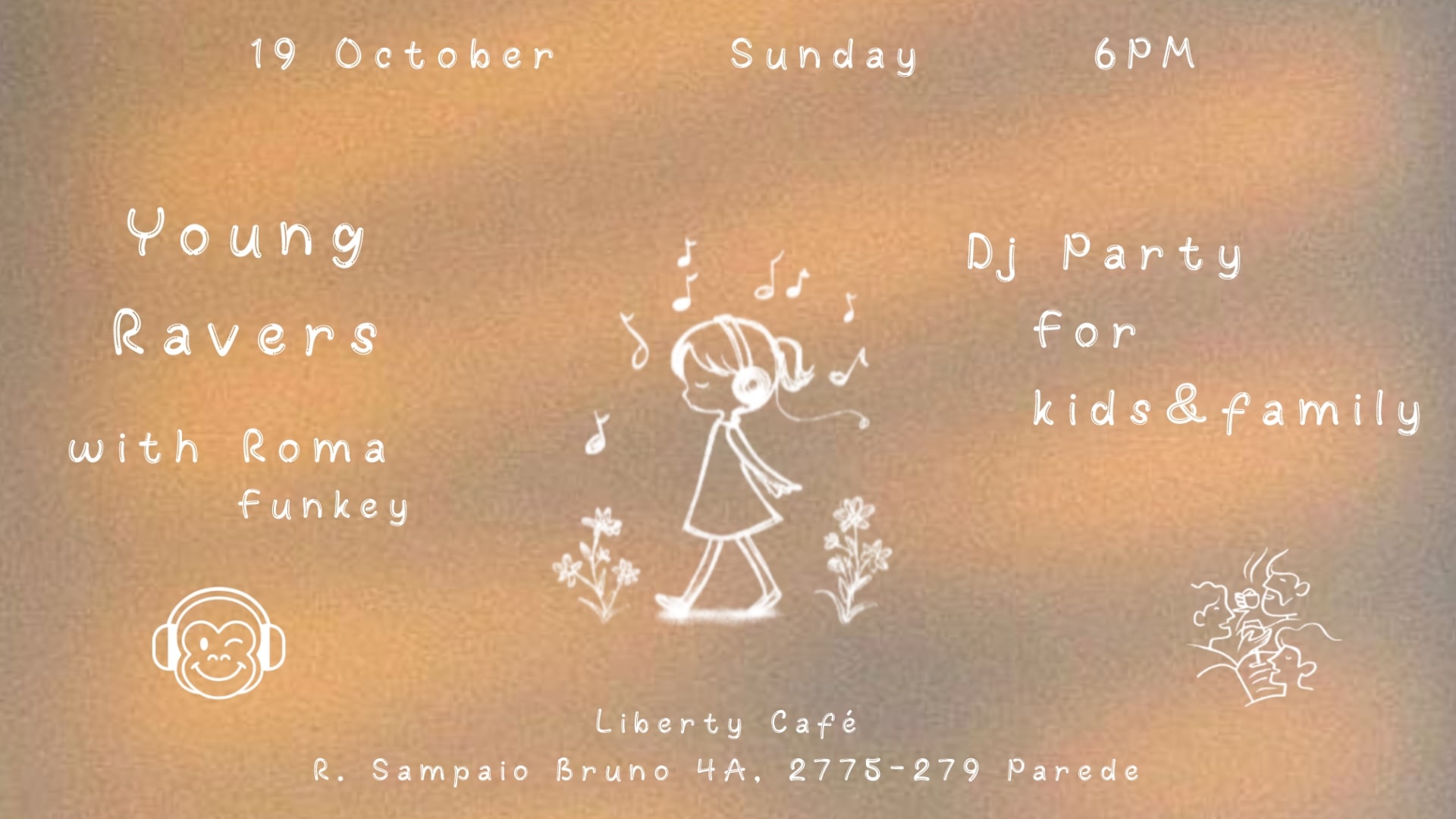 Monkey Unit Kids, Young Ravers And Roma Funky, Liberty Cafe Cover