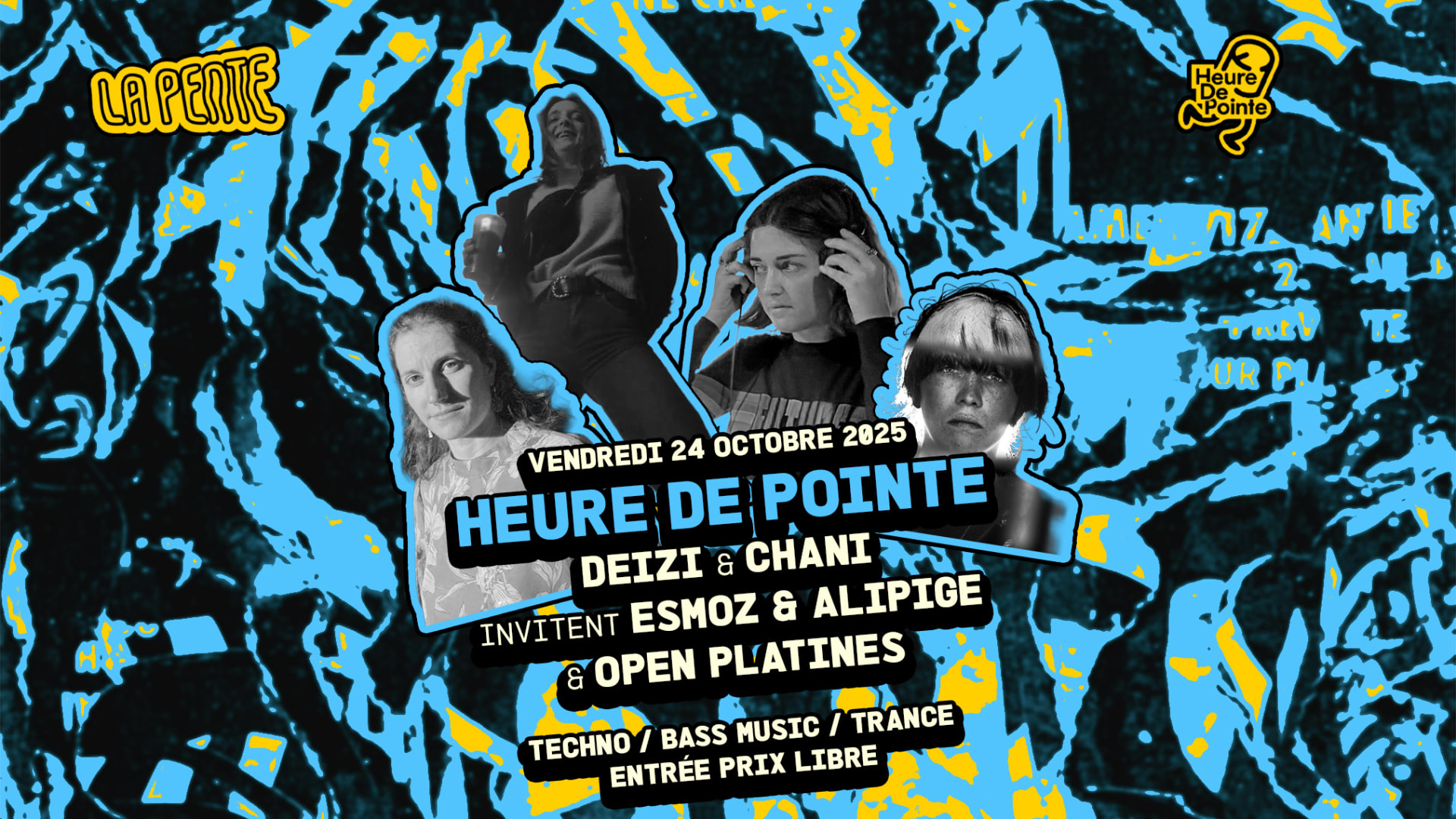 Heure De Pointe Invite Esmoz & Alipige + Open Platines Cover
