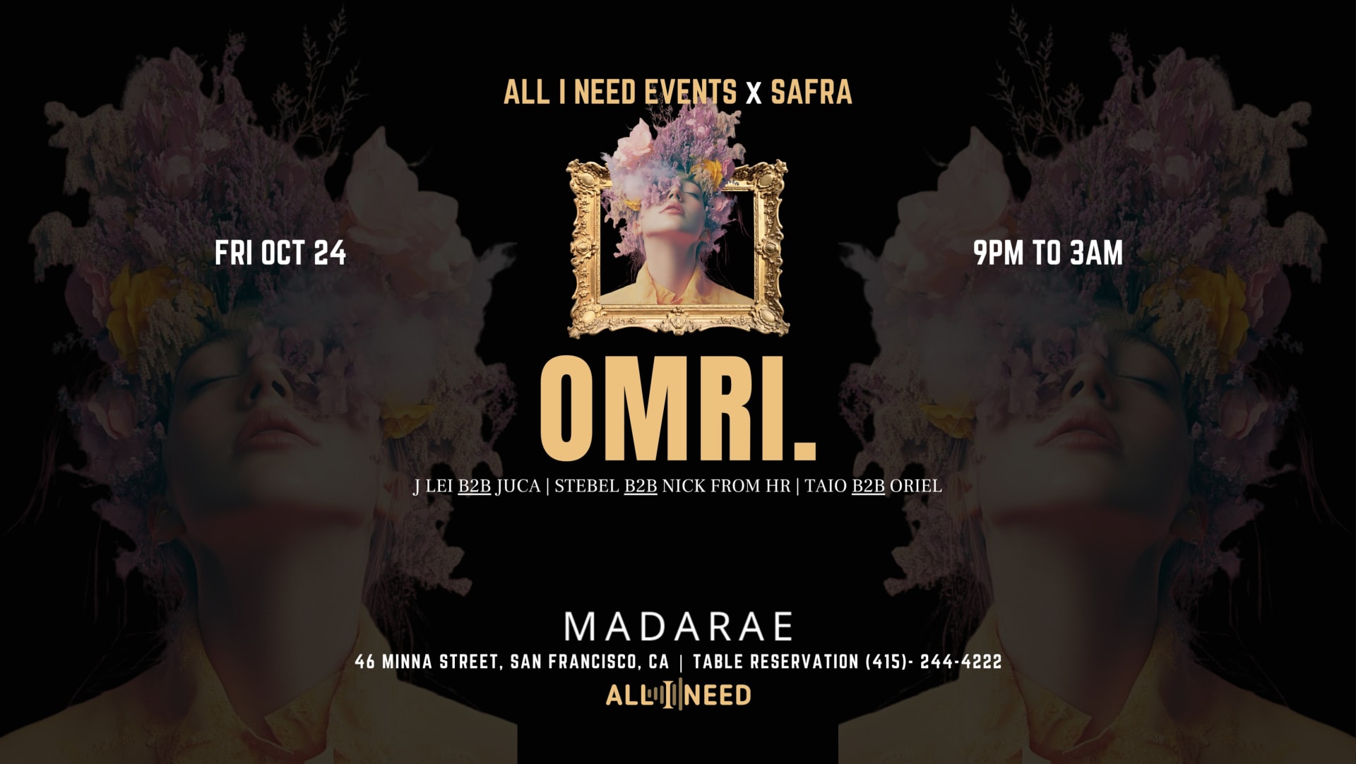 Omri. [Collecting Dots] At Madarae San Francisco Cover