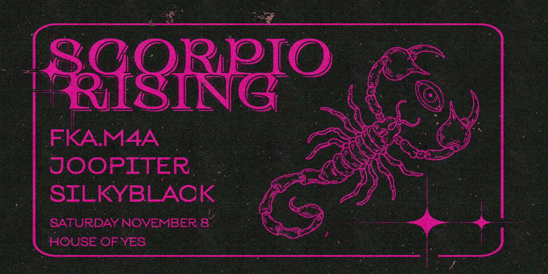 Scorpio Rising: Fka.M4a • Joopiter • Silkyblack ++ Cover