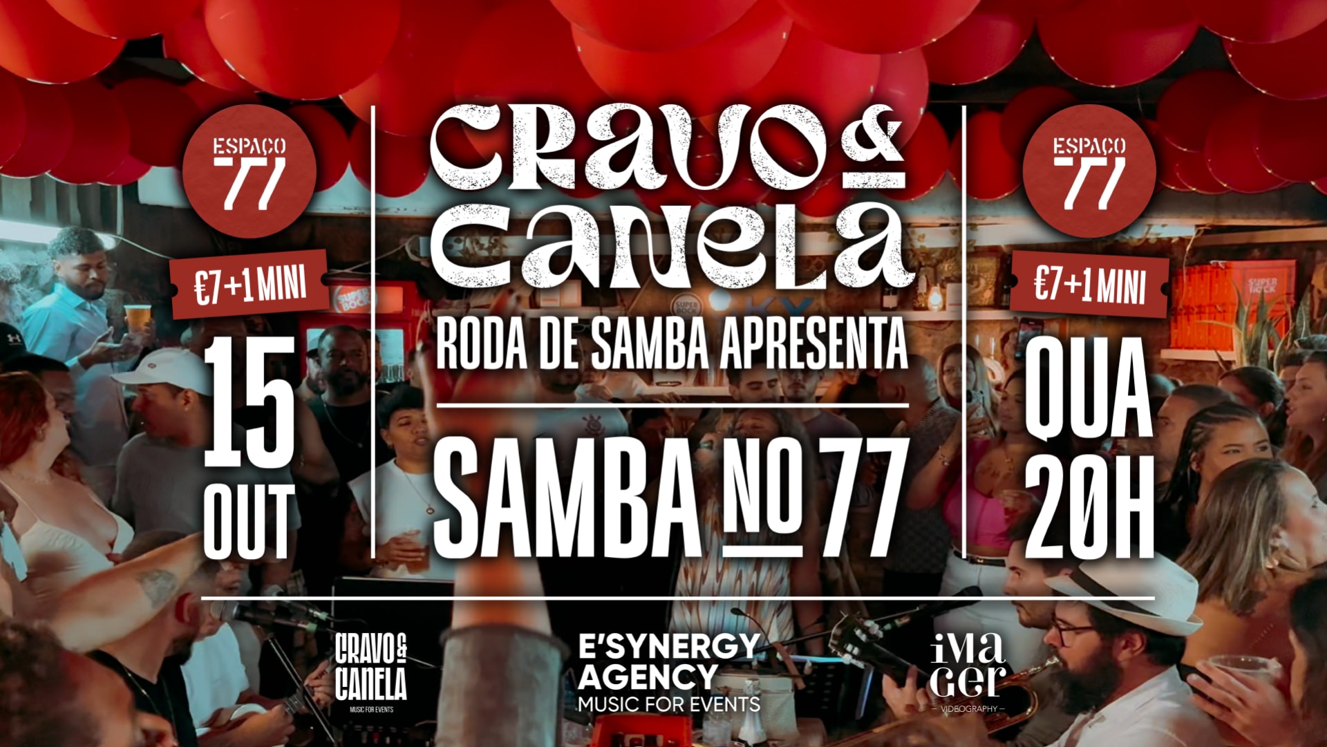 Cravo & Canela Roda De Samba - 15 Out "Samba No 77" Cover