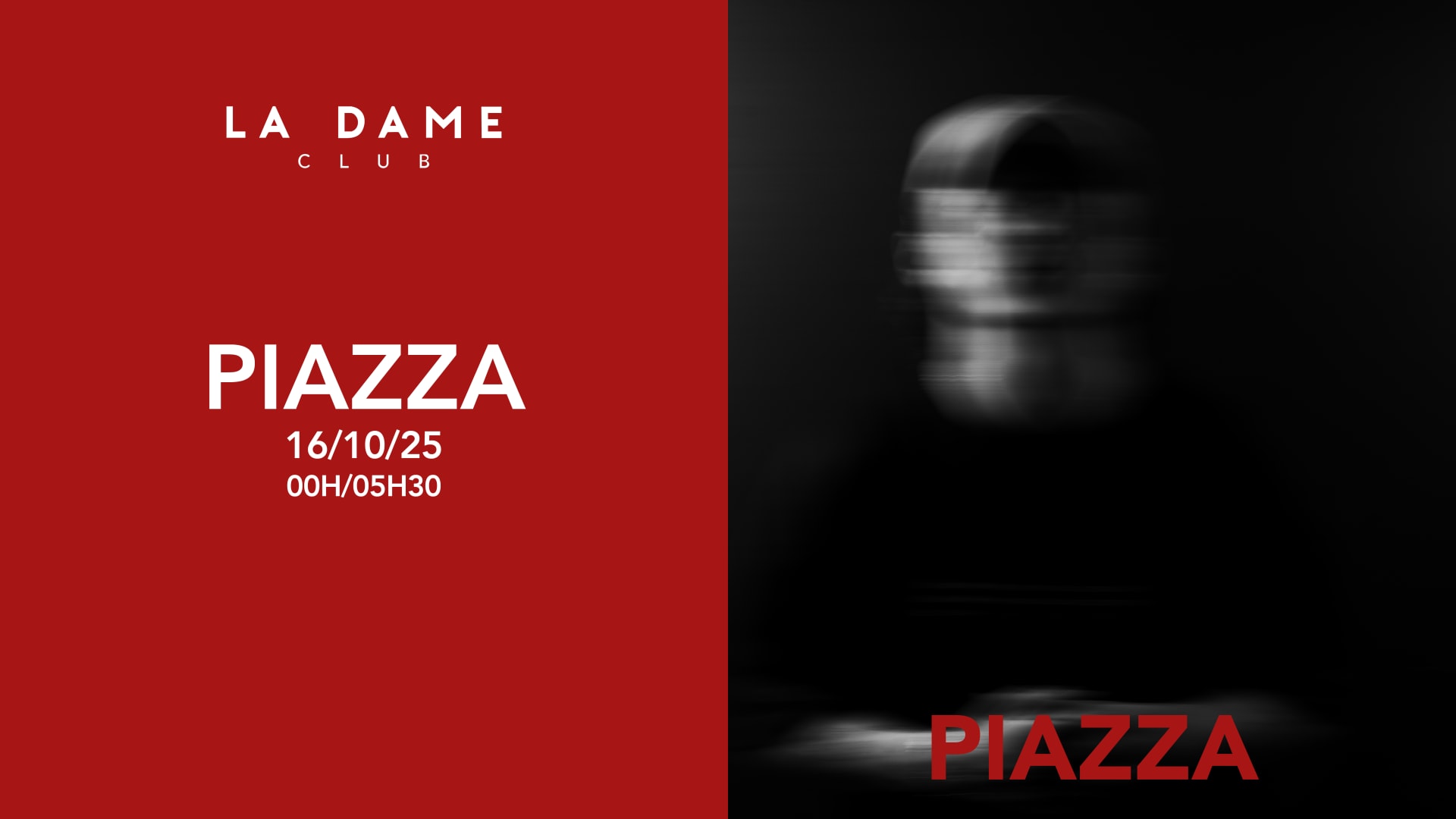 La Dame // Jeu 16 Octobre // Piazza Cover