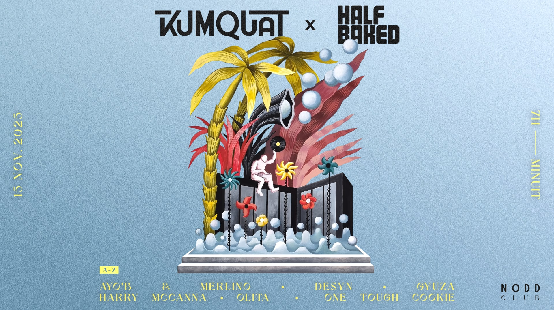 Kumquat X Half Baked • All Day Long Party Cover
