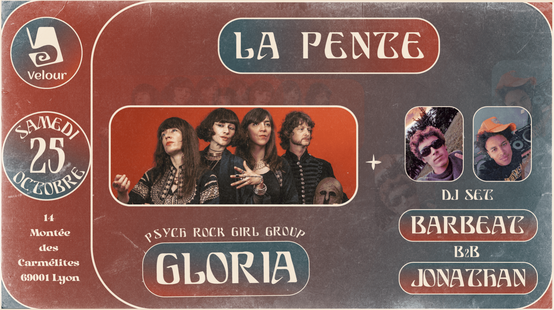 Velour W/ Gloria, Barbeat B2b Jonathan & Open Platines Cover