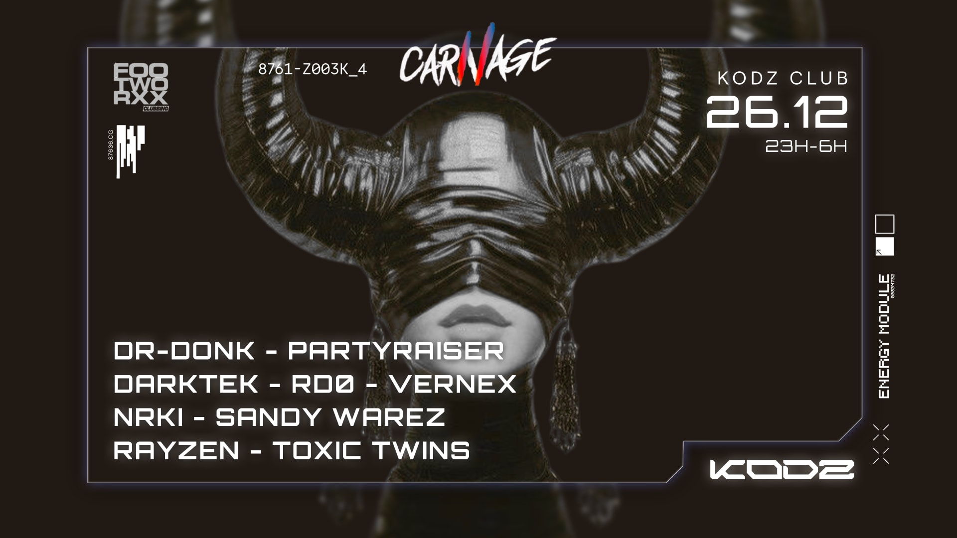 Footworxx X Kodz : Dr Donk, Partyraiser,Rdo, Darktek & More Cover