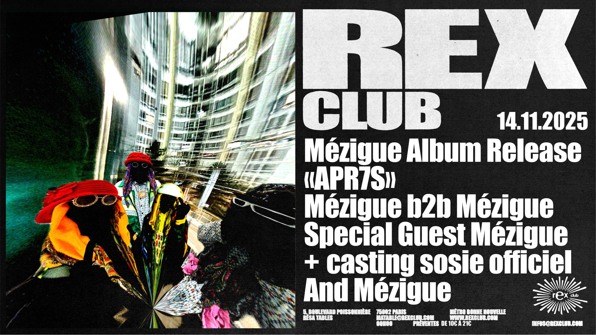 Mézigue Album Release "Apr7s" Sous Casting Du Sosie Officiel Cover