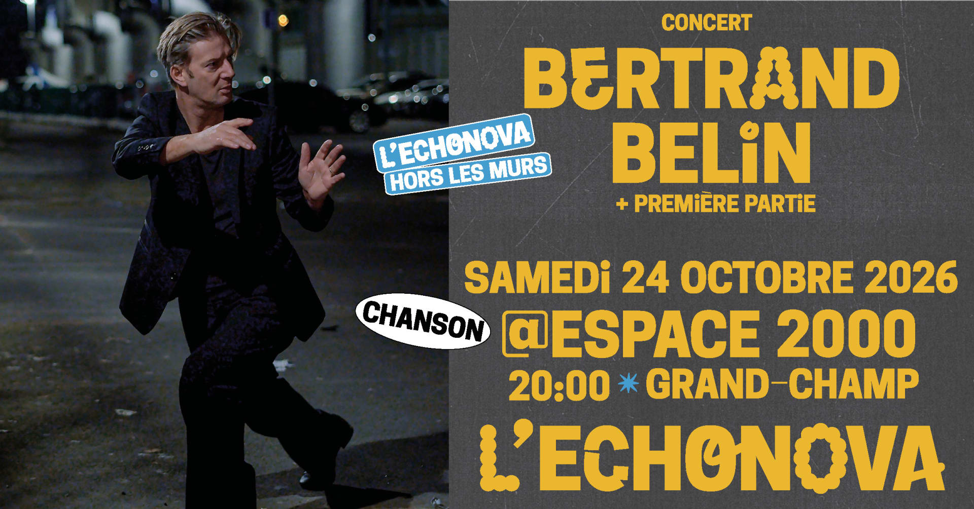 Bertrand Belin + 1ère Partie Cover