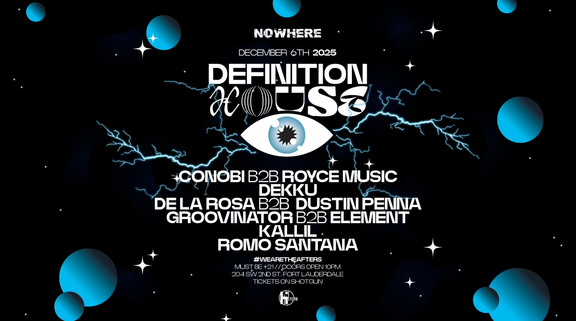 Definition House @Nowhere | Special Event Cover