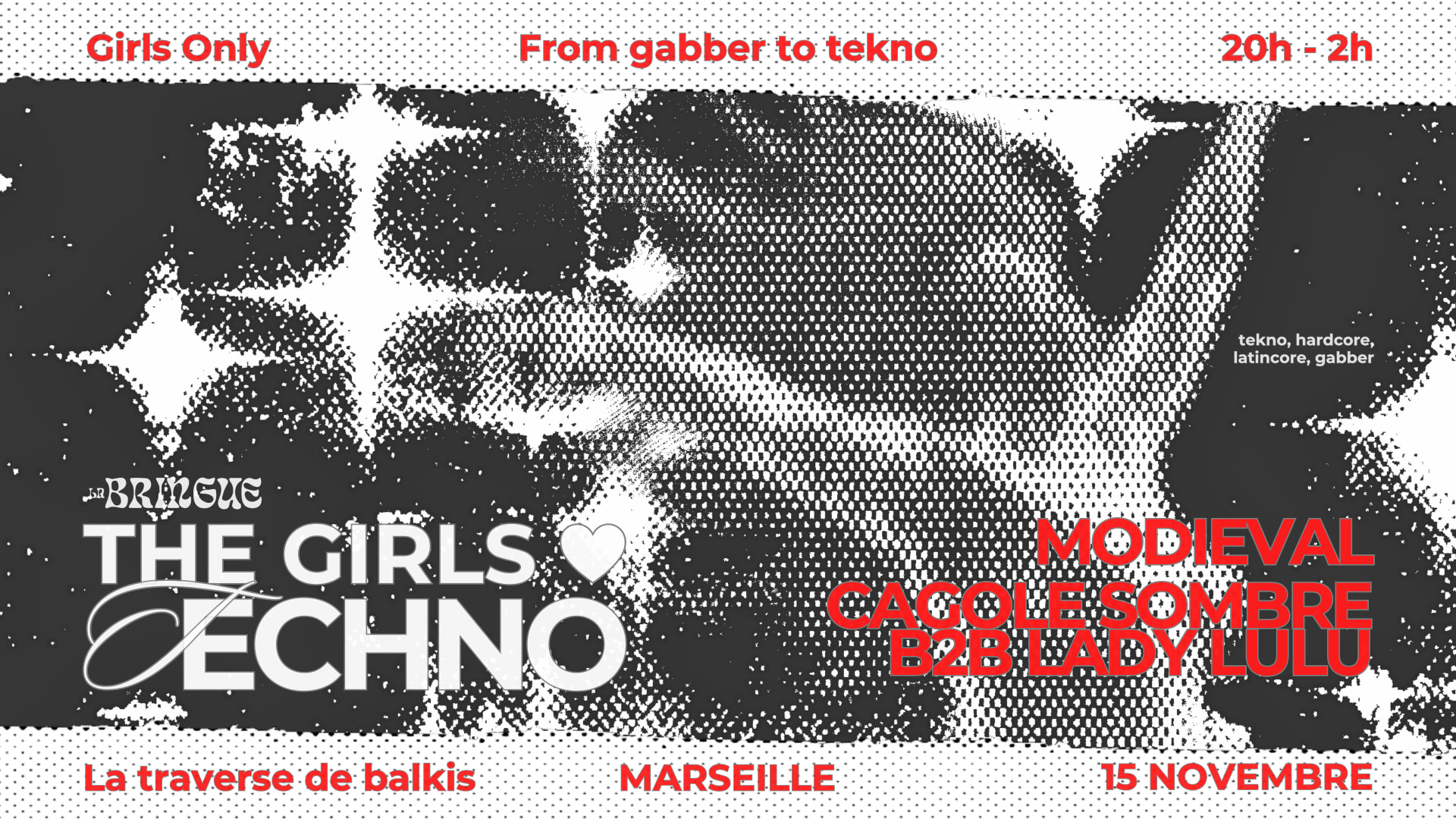 La Bringue - The Girls Love Techno - Marseille Cover